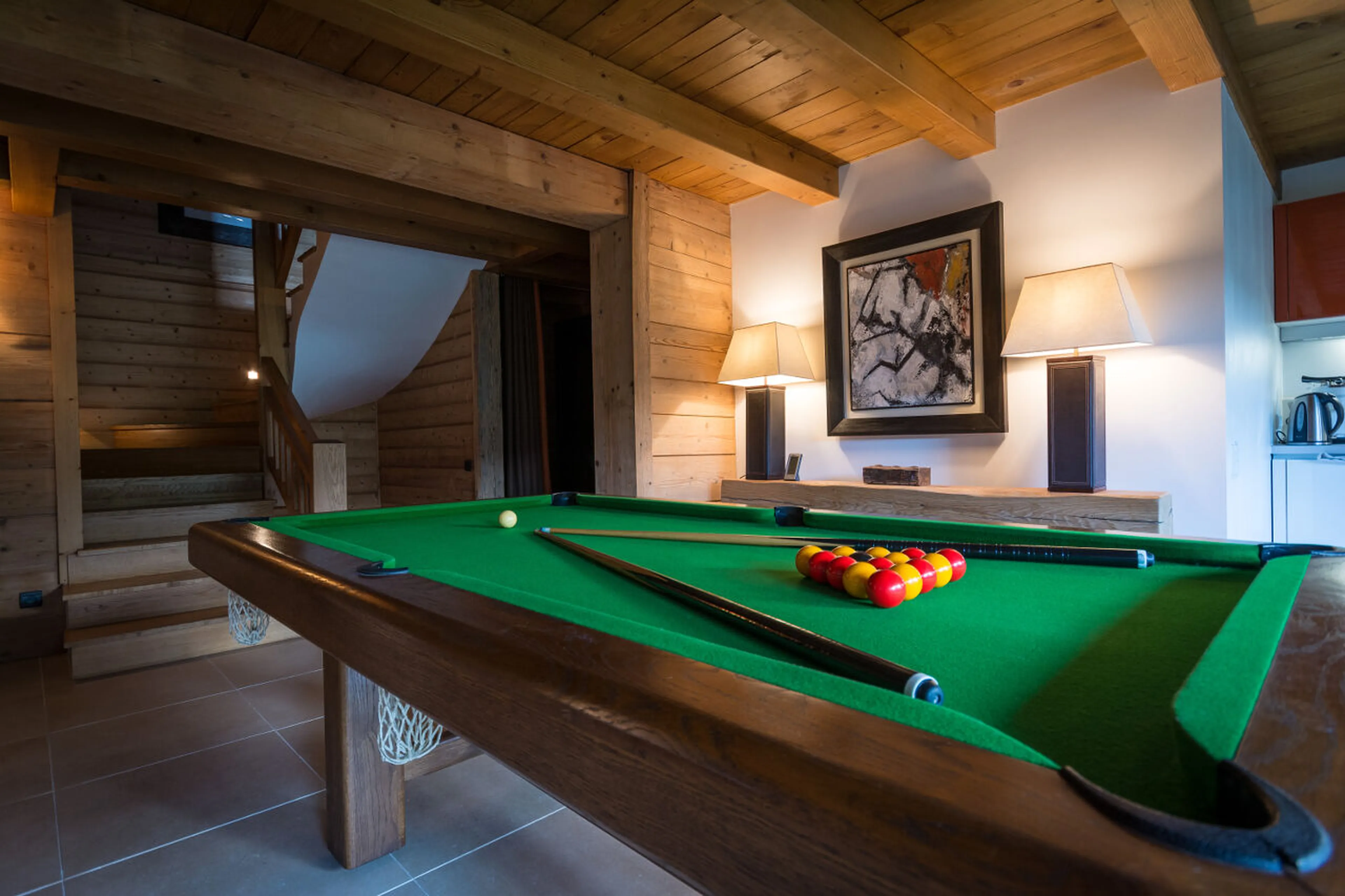 Professional billiard table in Ferme de Moudon in Les Gets