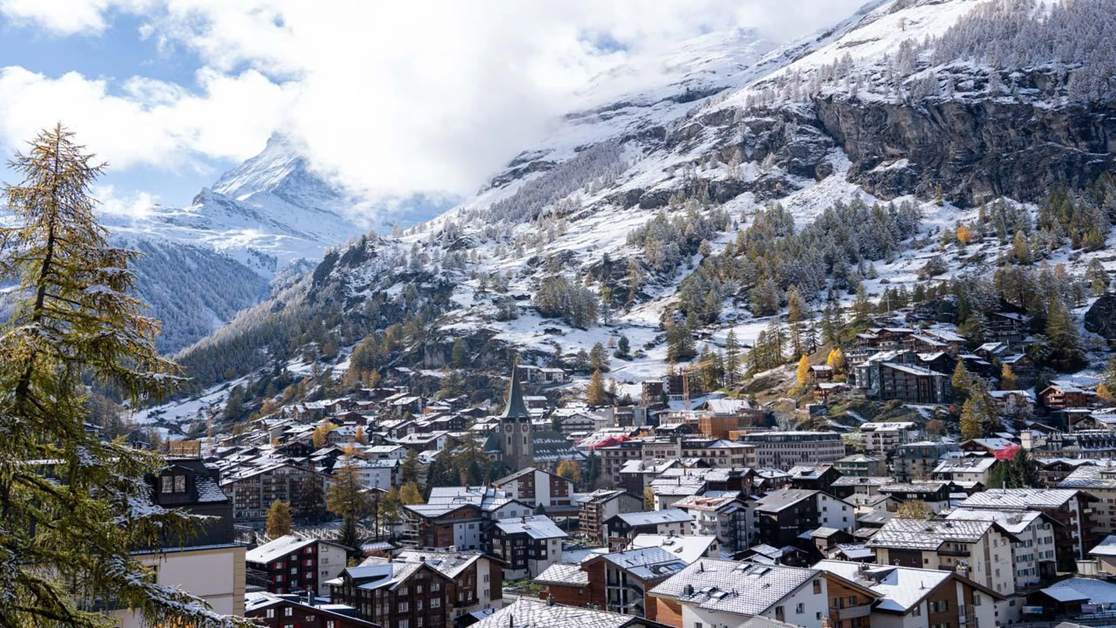 Zermatt village in Switzerland