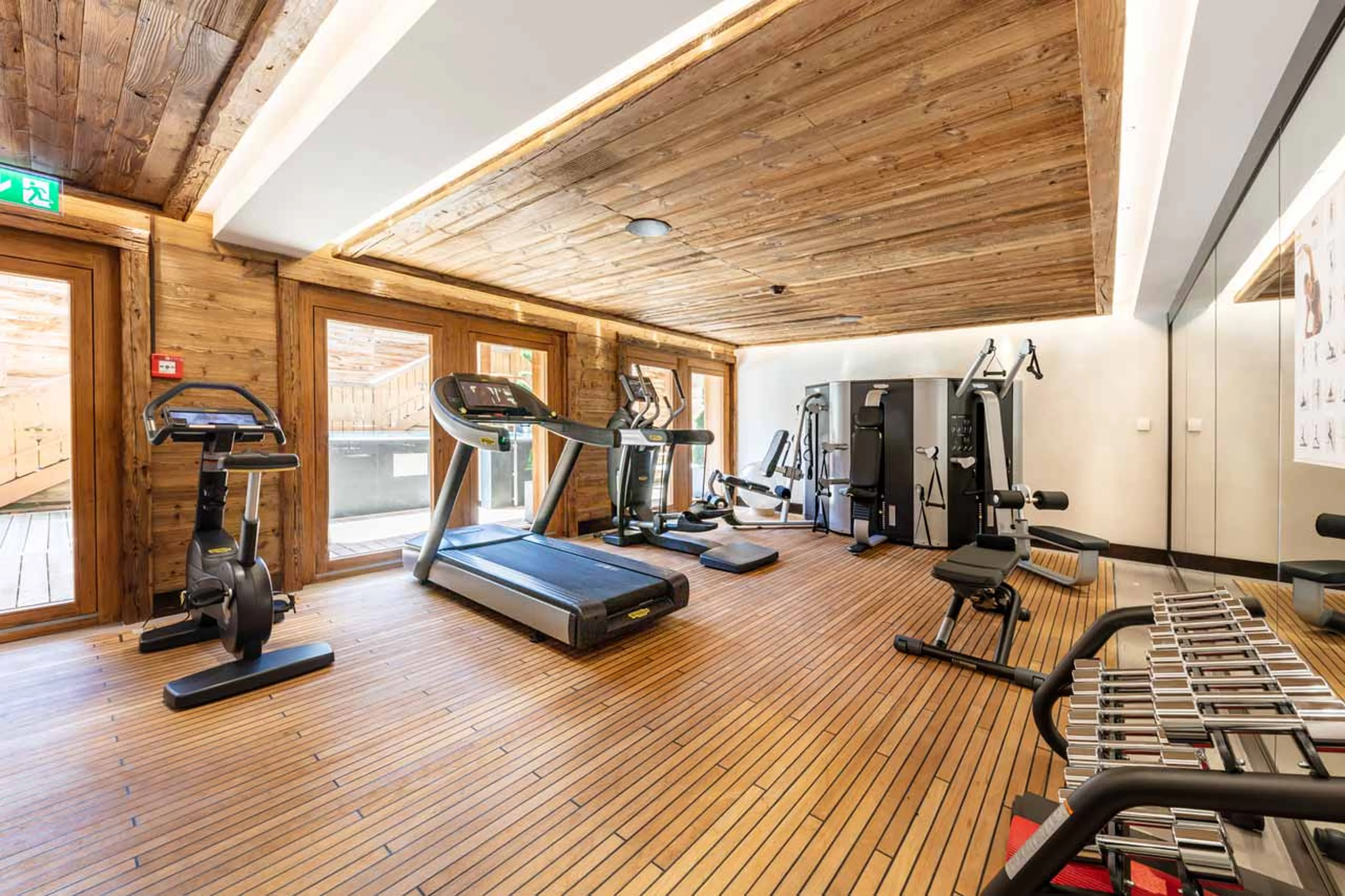 Fitness room at Ultima Gstaad Royal Residence in Gstaad