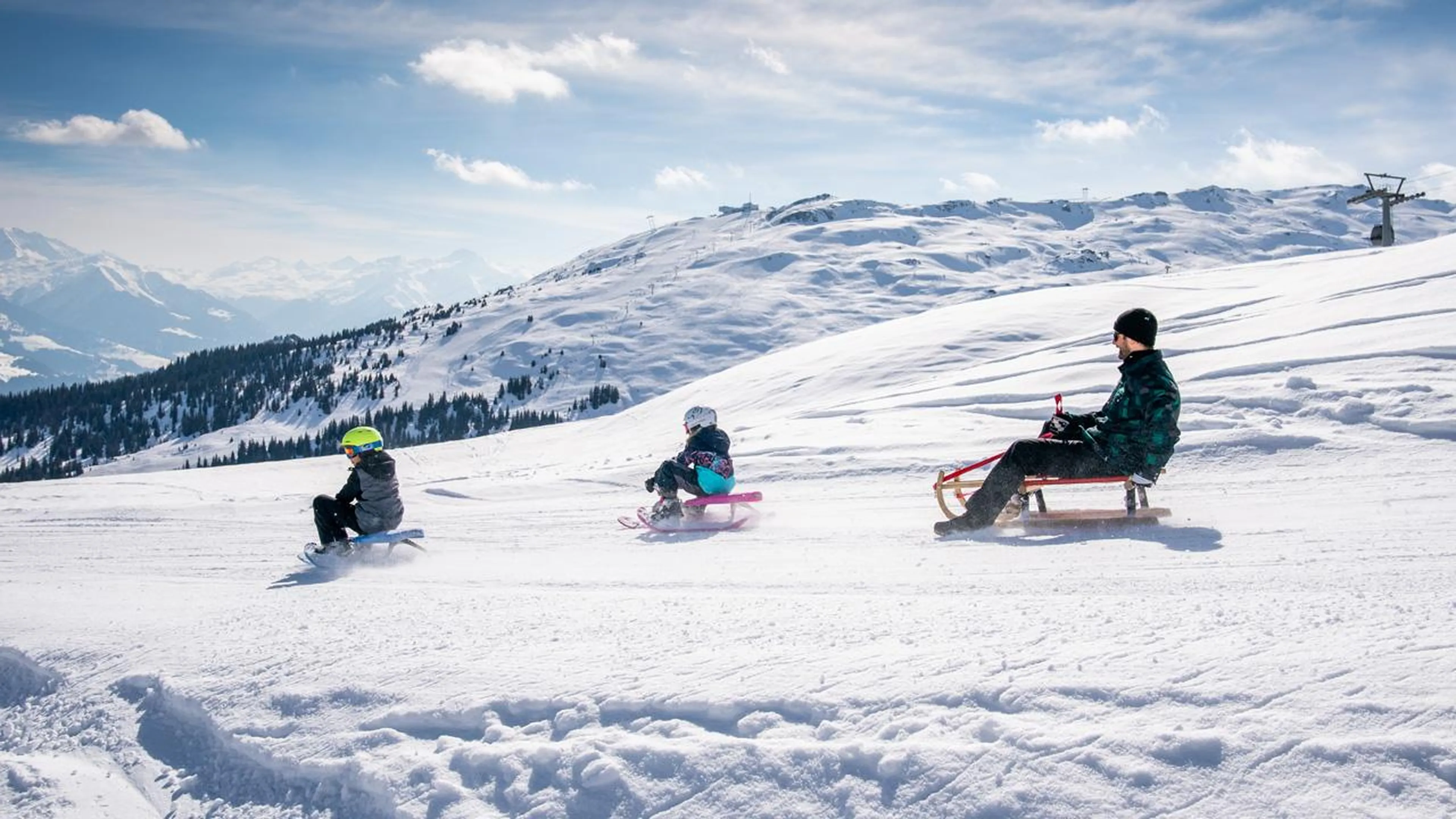 Toboganning in Flims Laax Felara