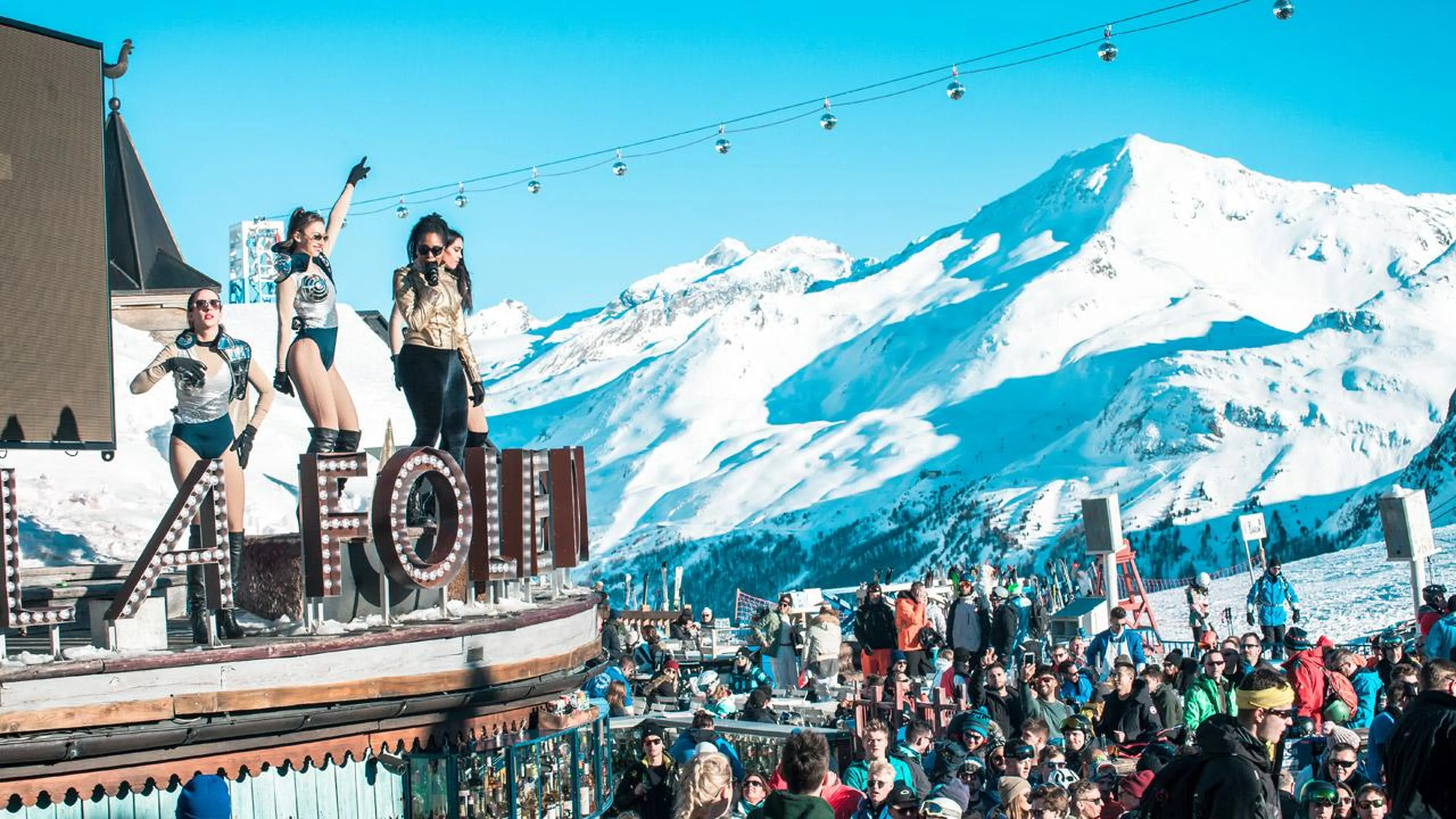 Apres-ski at the Folie Douce in Val d'Isere