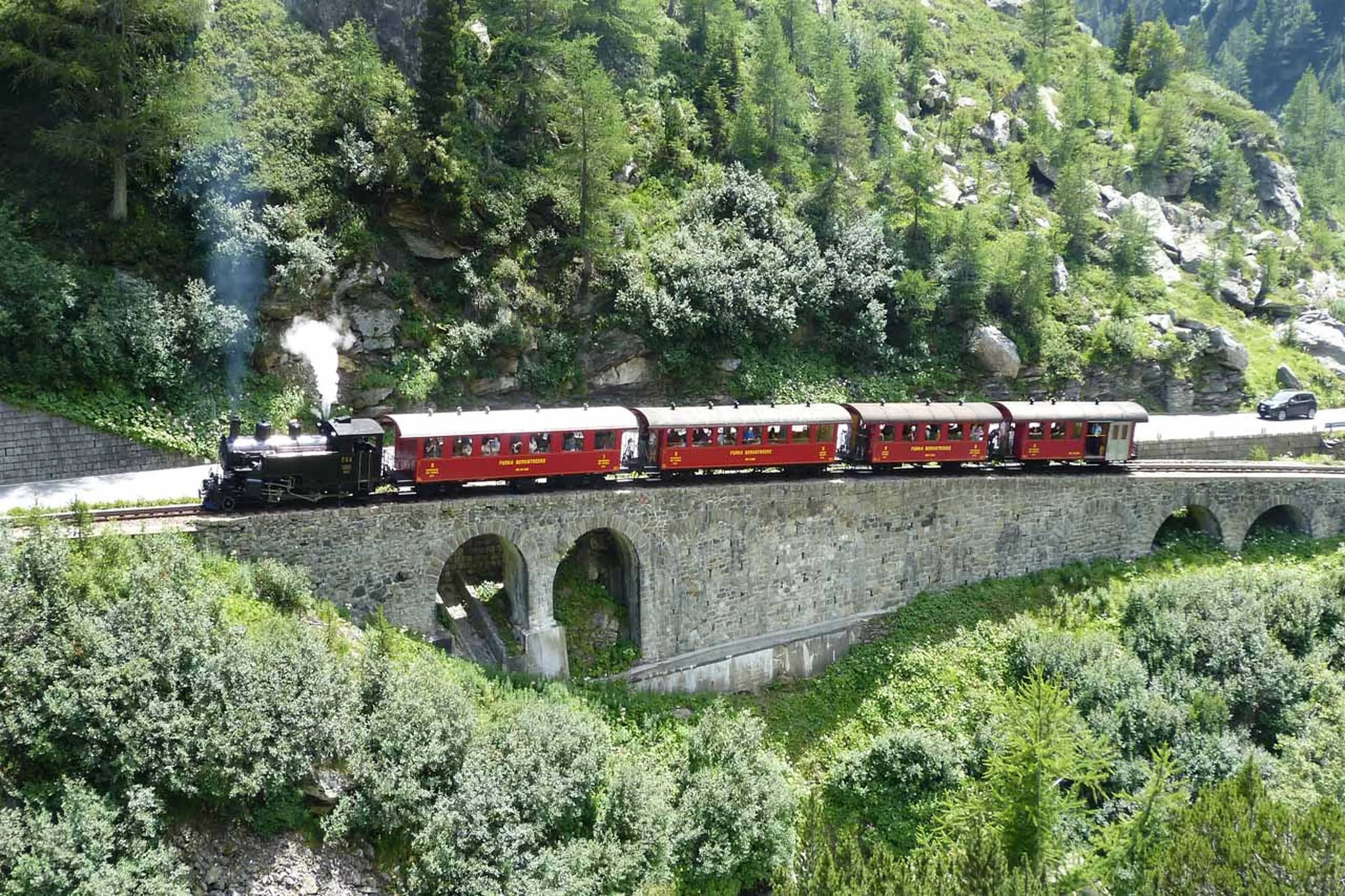 Furka steam train