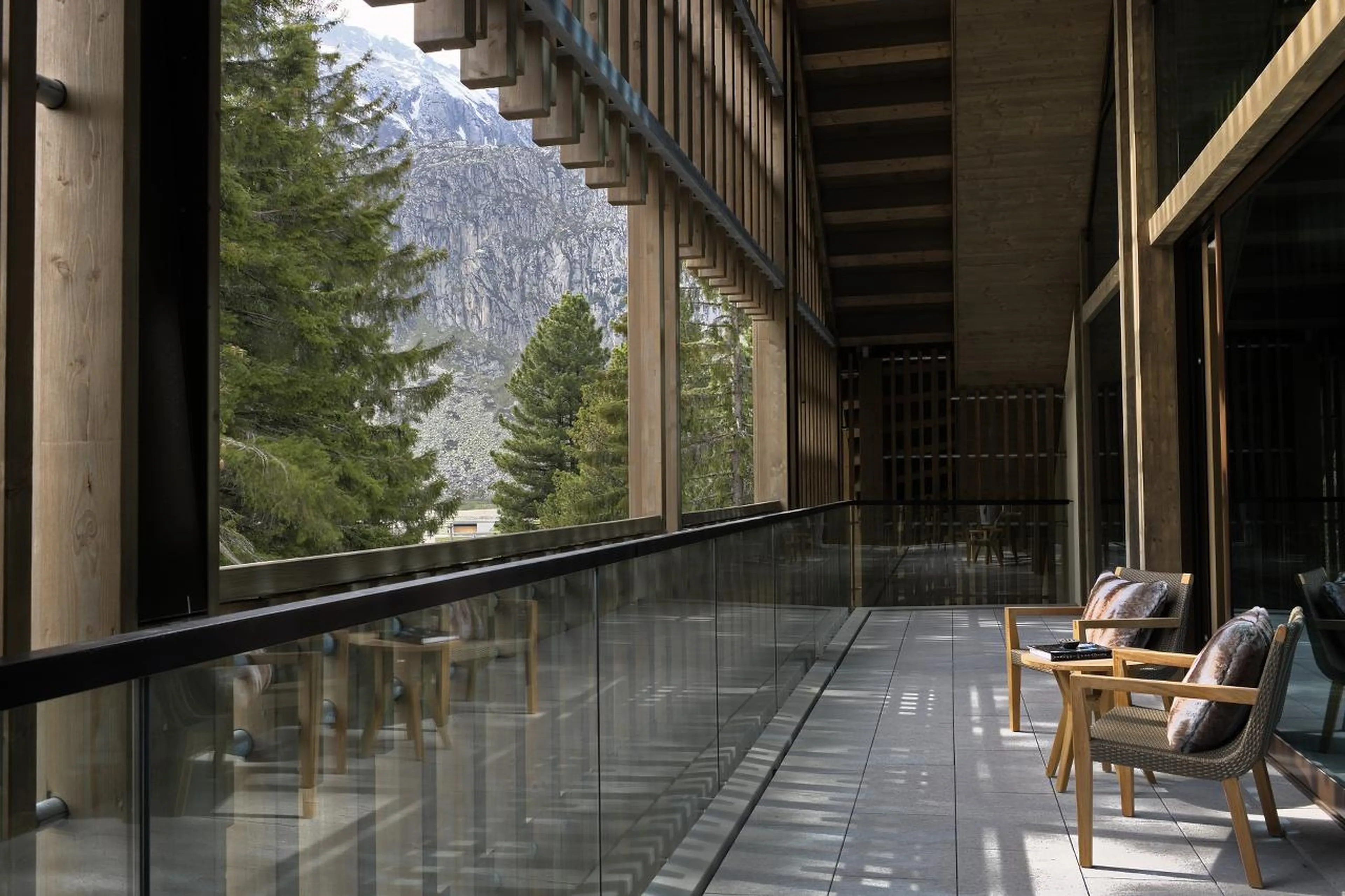 Balcony in Furka Suite in Andermatt