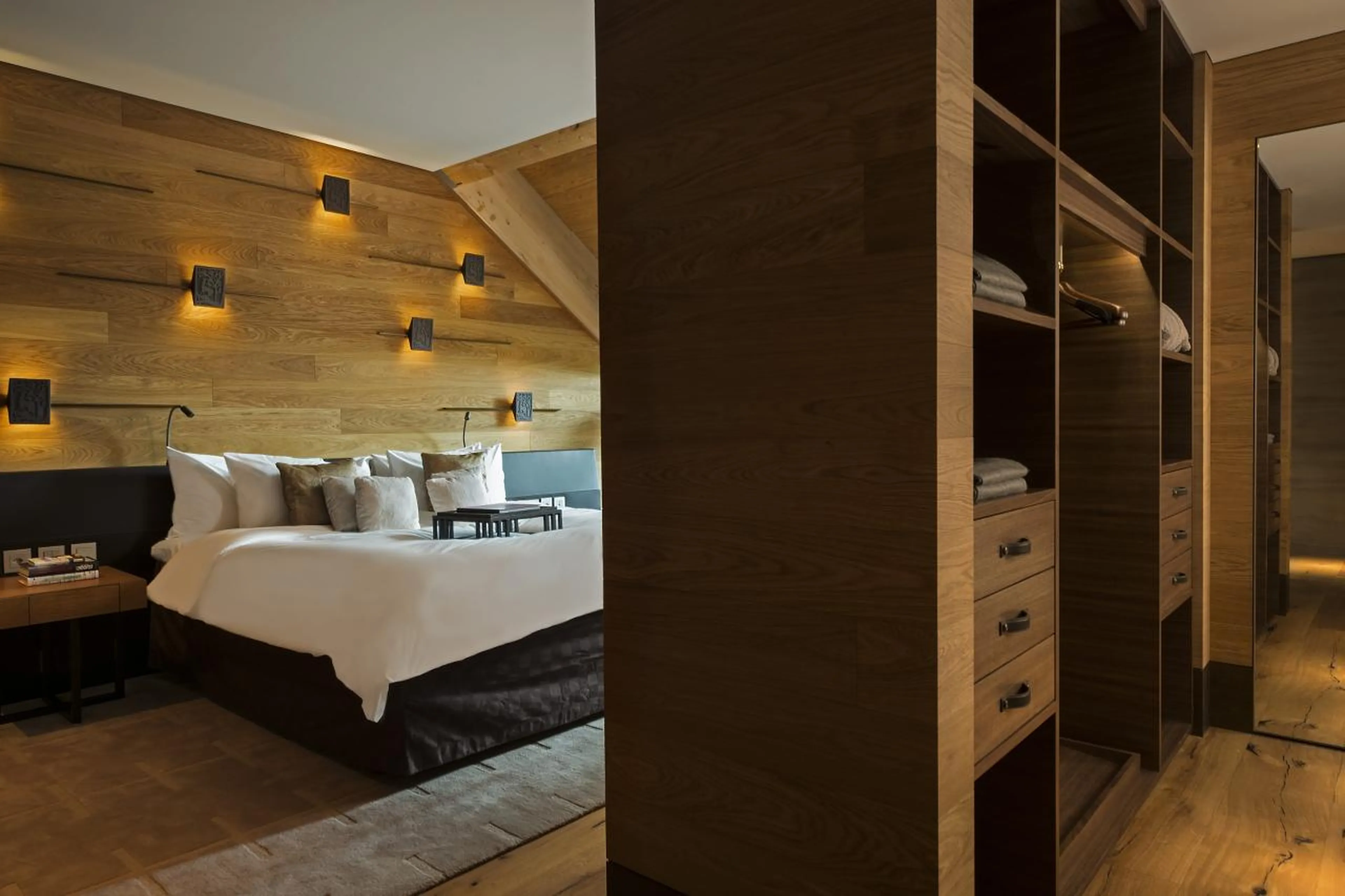 Bedroom three at Furka Suite in Andermatt