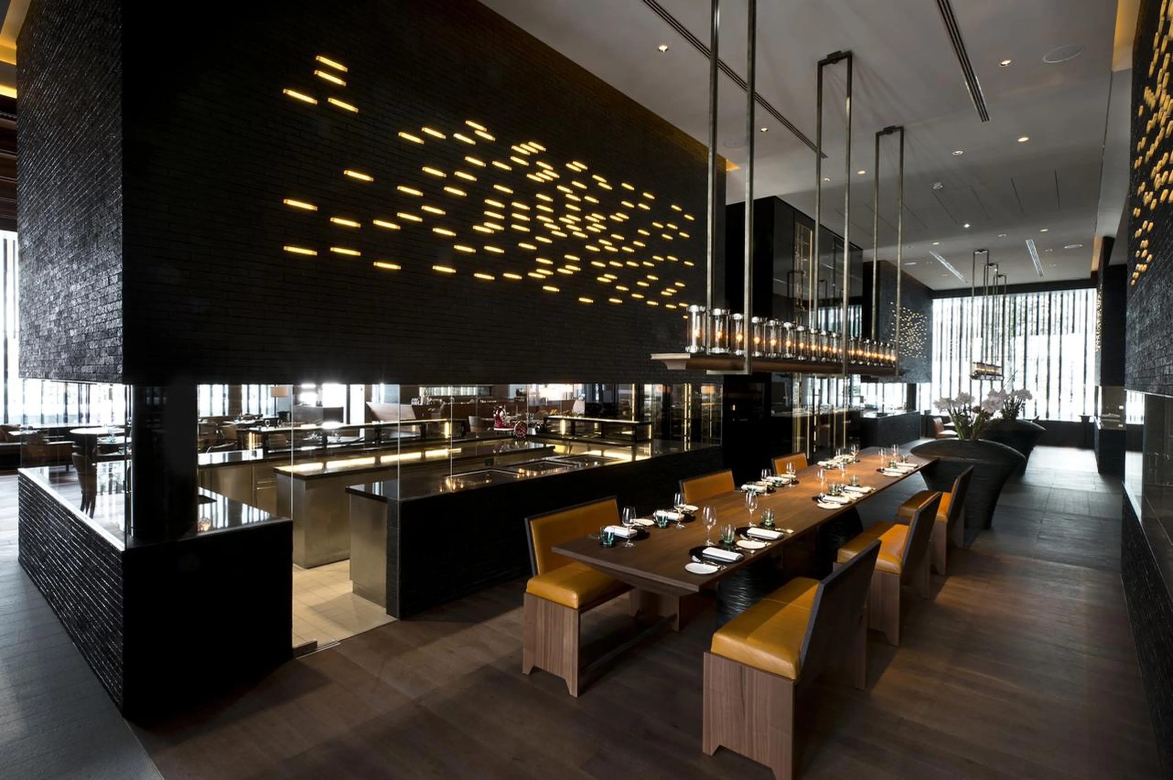 One of the restaurants at The Chedi in Andermatt