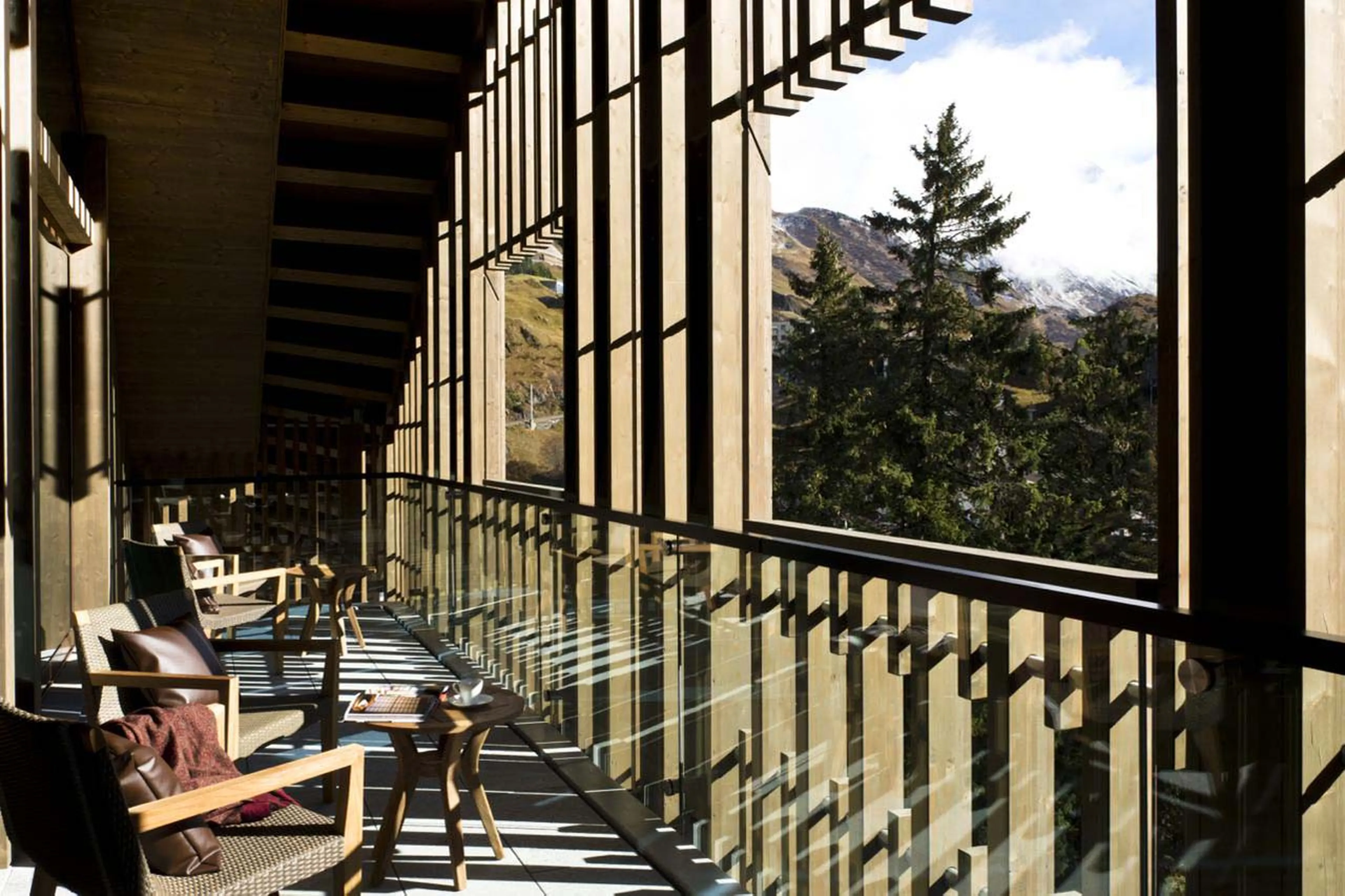 Balcony at Gemsstock Suite in Andermatt