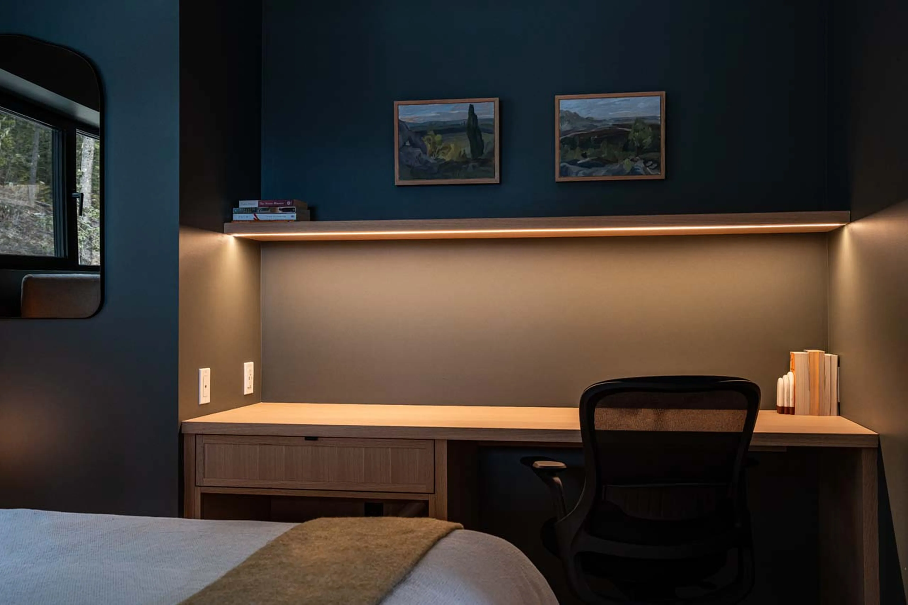 Desk in Ghost Peak Chalet, Revelstoke