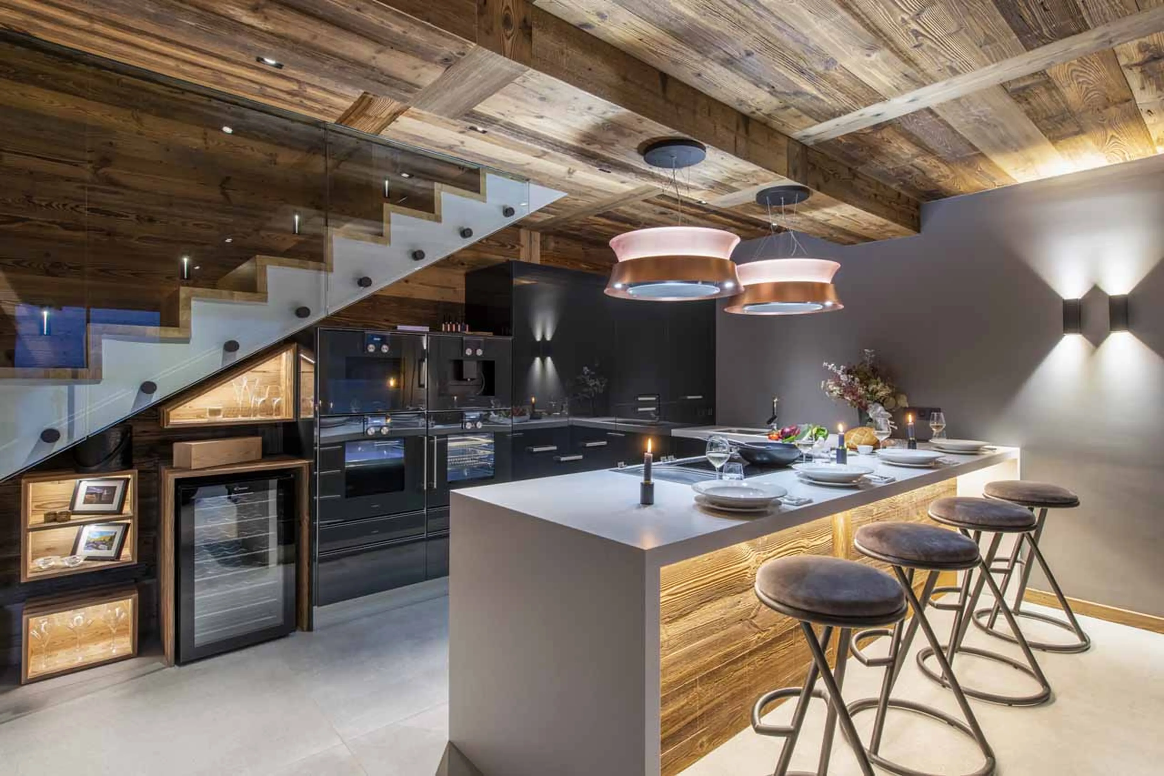 Kitchen at Grande Maison in Morzine