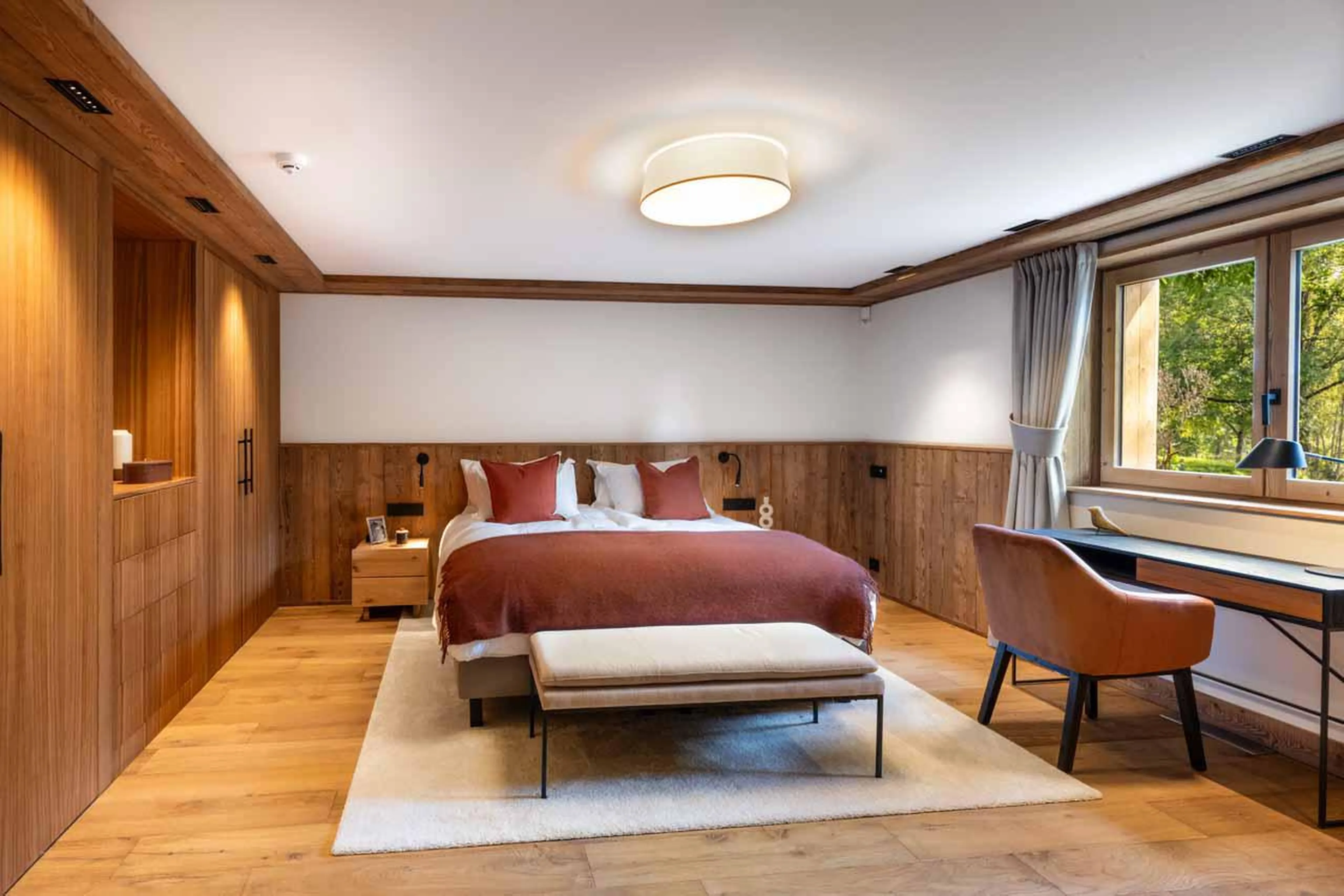 Bedroom one at Granite Mountain Lodge in Chamonix