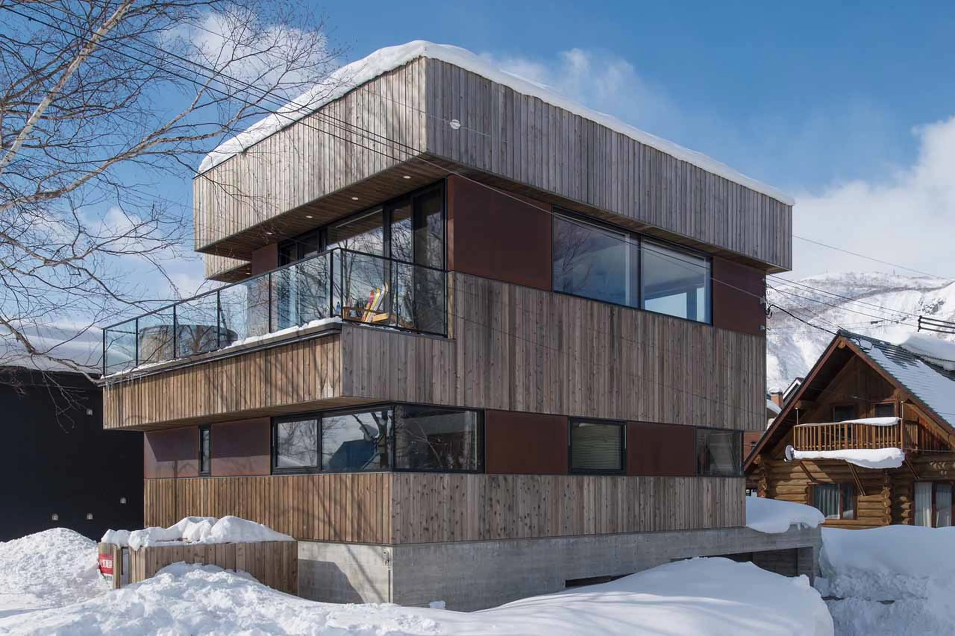 Exterior of Gustav's Hideaway in Niseko