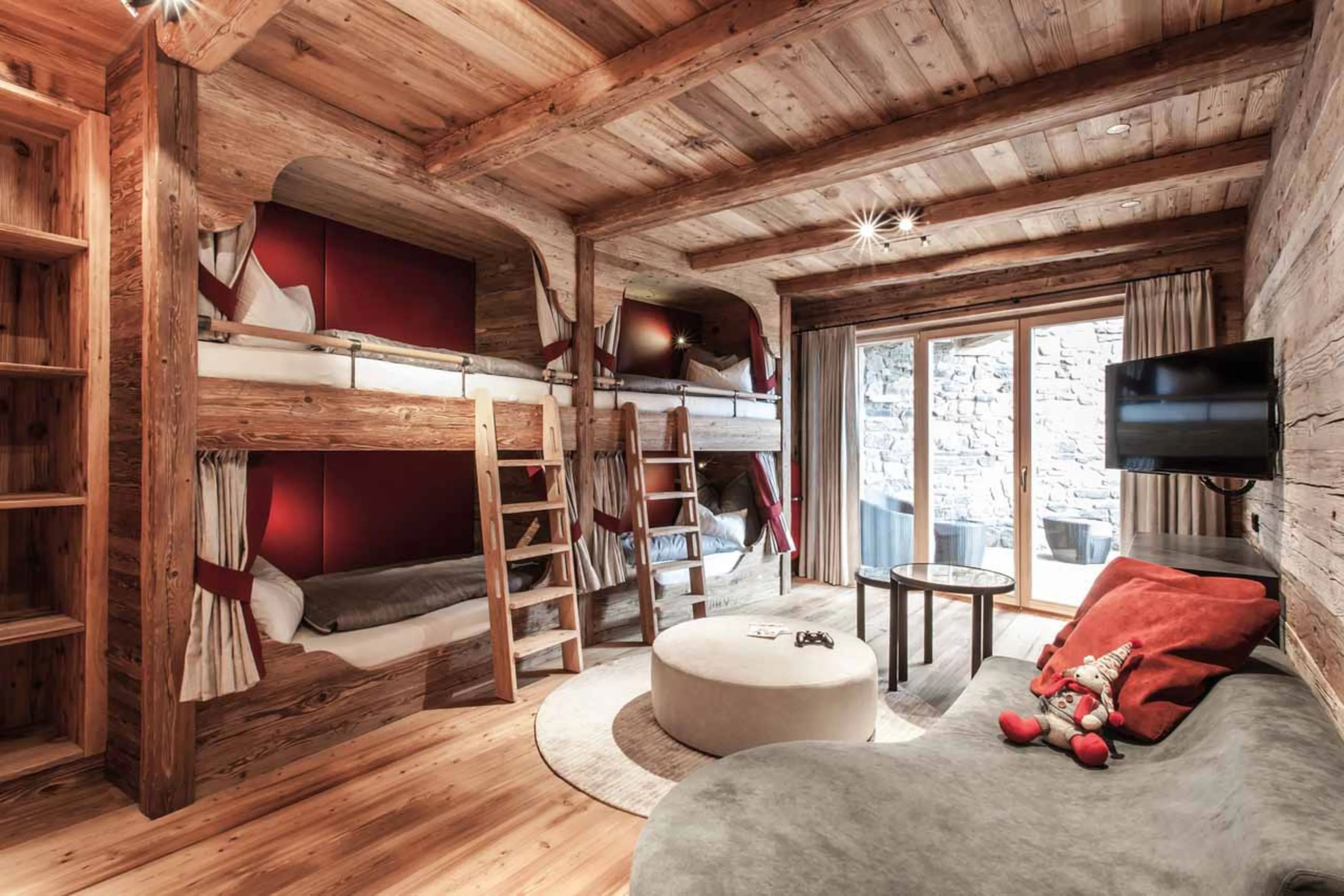 Bedroom five at Hahnenkamm Lodge in Kitzbuhel
