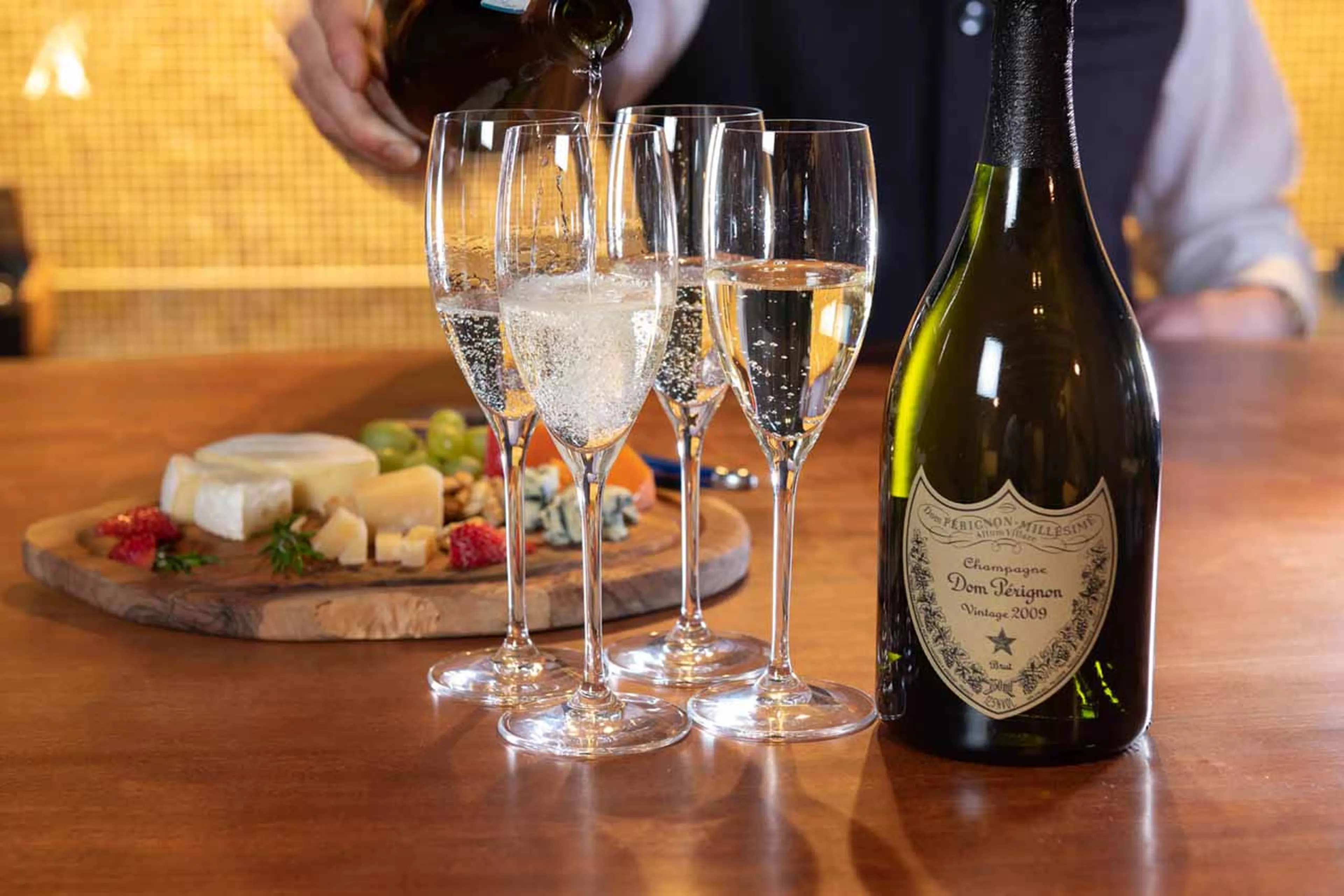 Dom Perignon champagne at Hakuchozan in Niseko