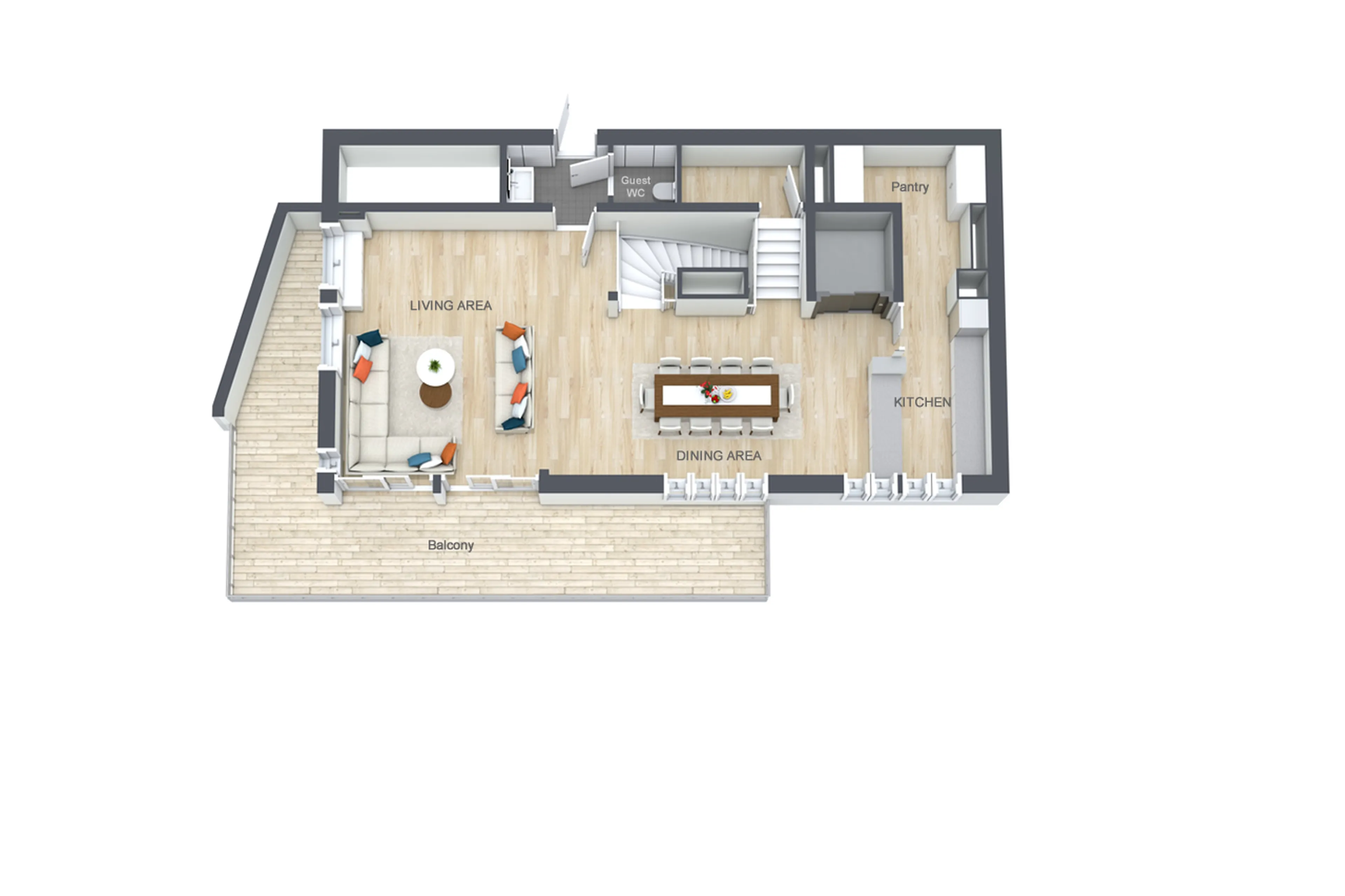 Level 2 floor plan of Chalet des Legendes part of Hameau Alpin in Val d'Isere