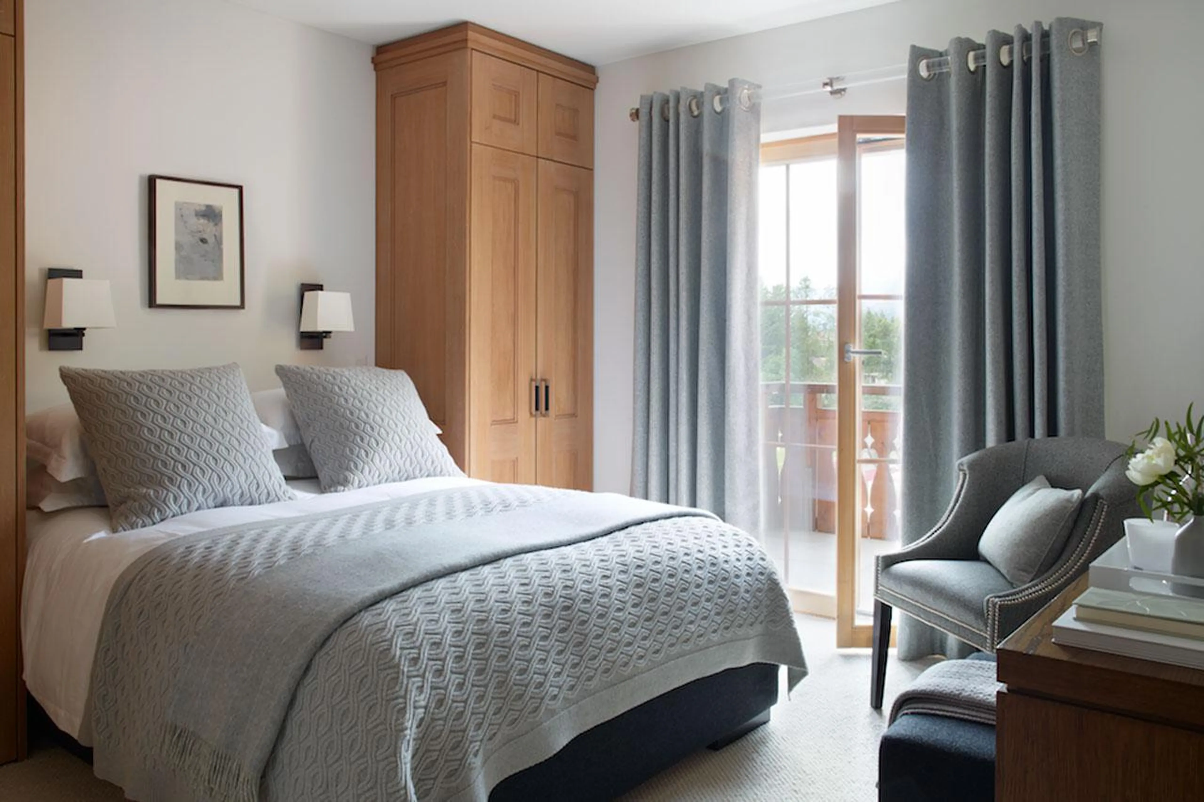 Bedroom two at Haus Alpina I in Klosters
