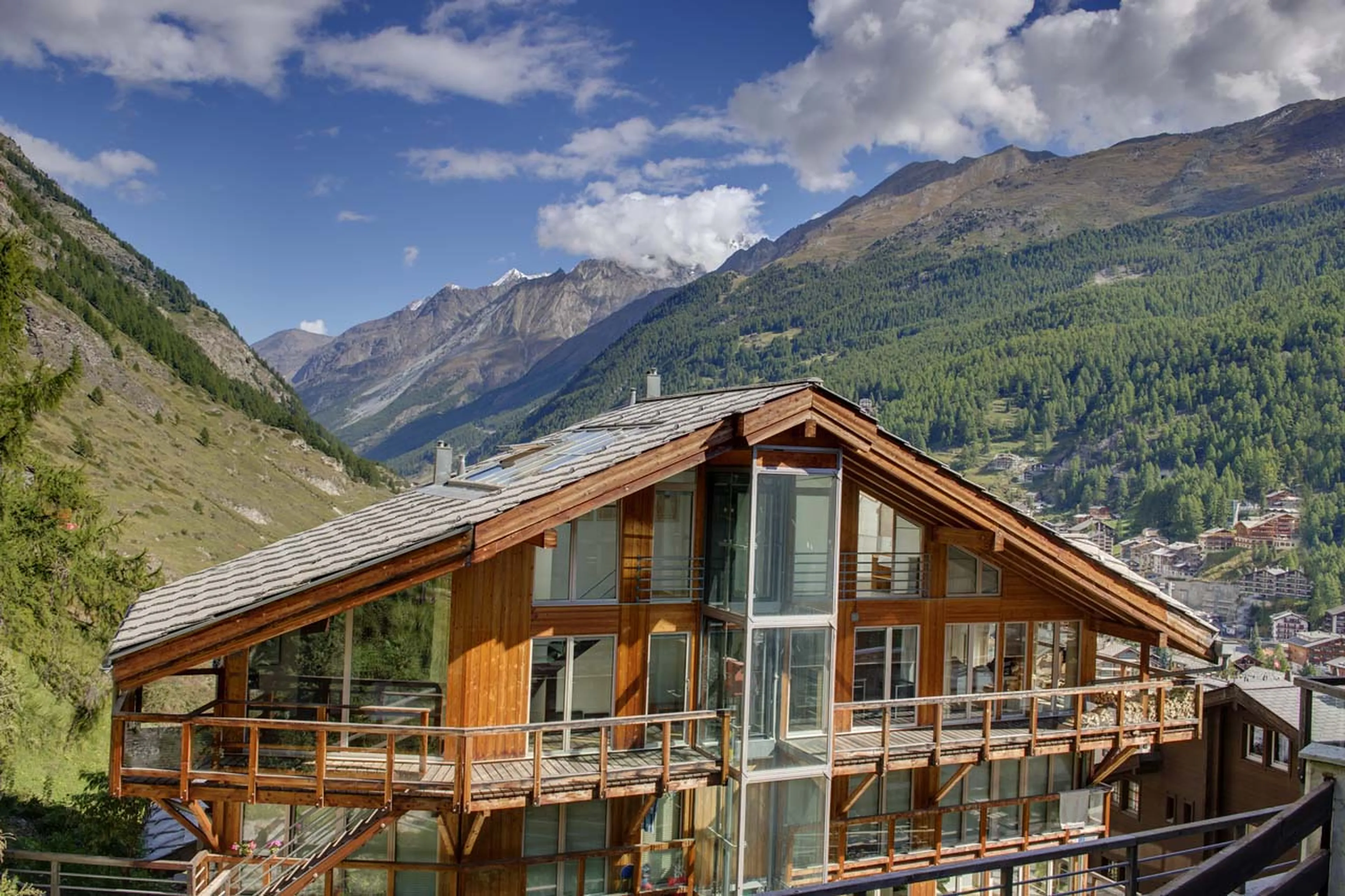 Heinz Julen Penthouse in Zermatt in summer