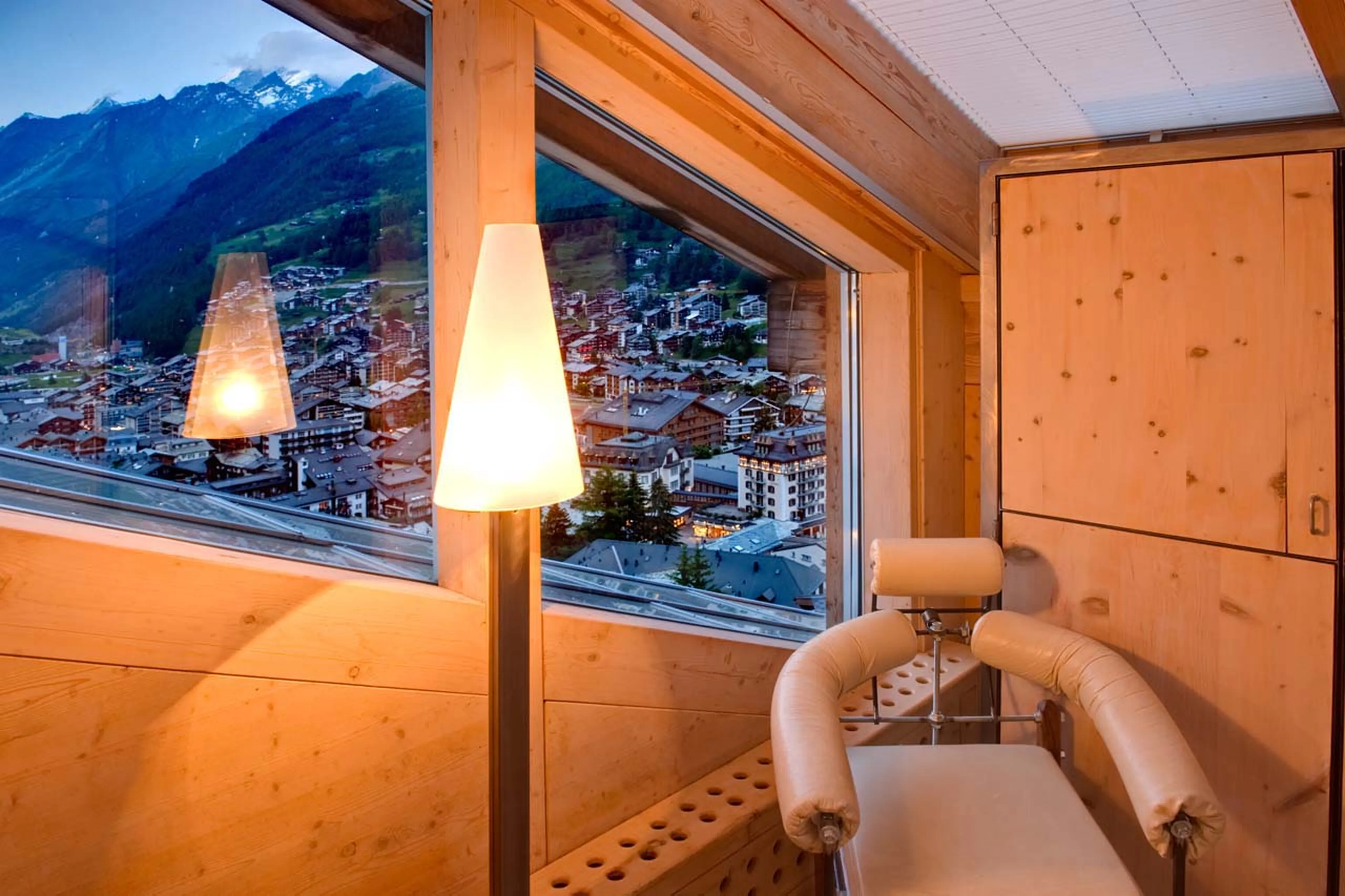 Heinz Julen designed chair in Heinz Julen Penthouse in Zermatt