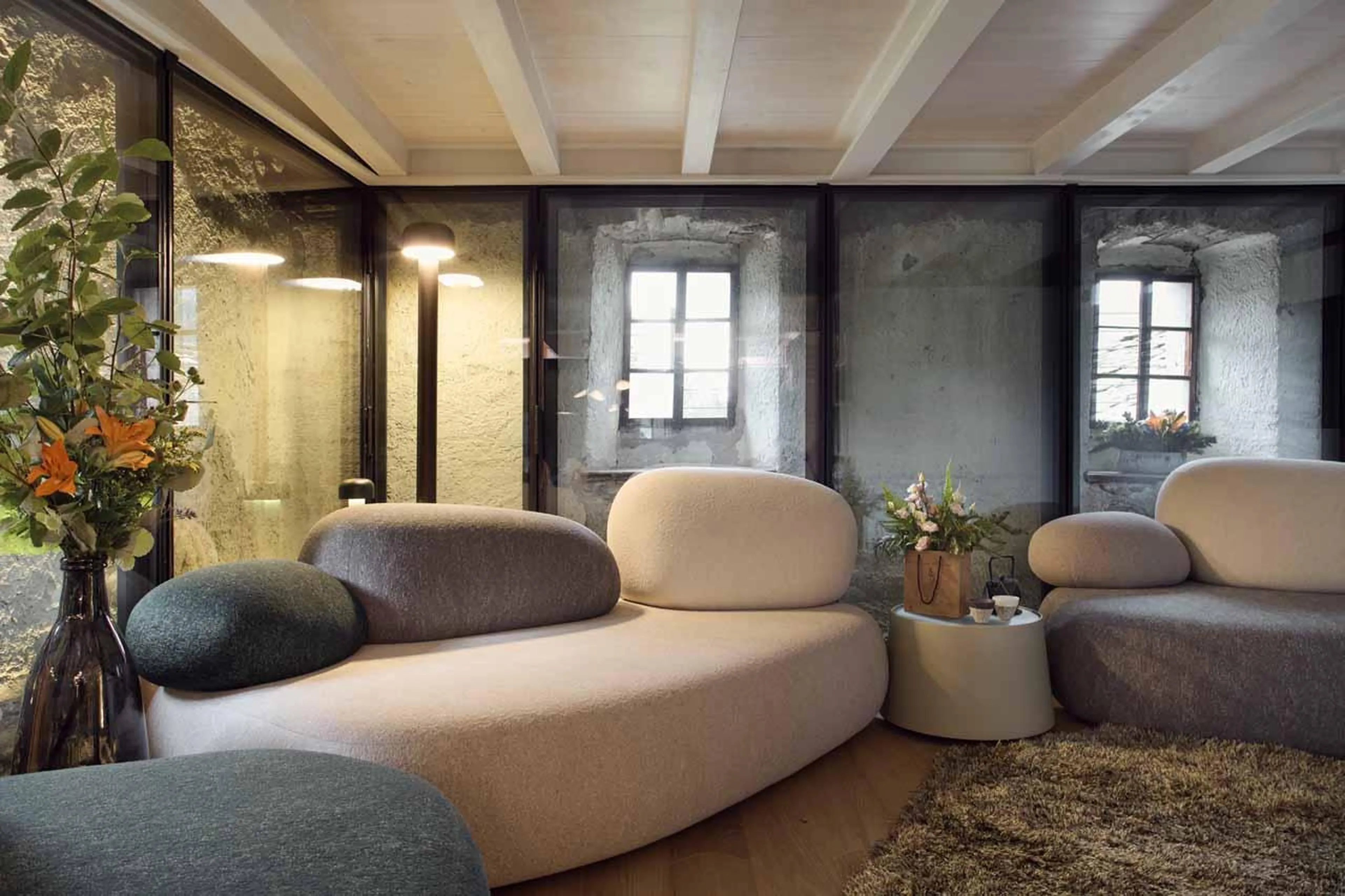 Living area in Heritage Carrel, Cervinia