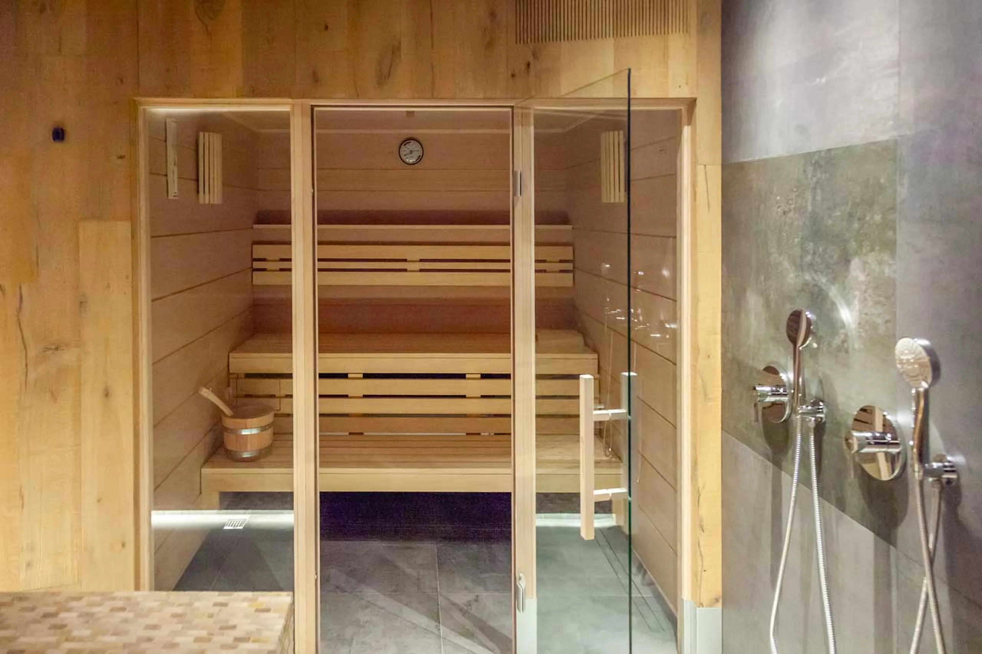 Spa sauna at Hermitage Mountain Lodge in Andorra