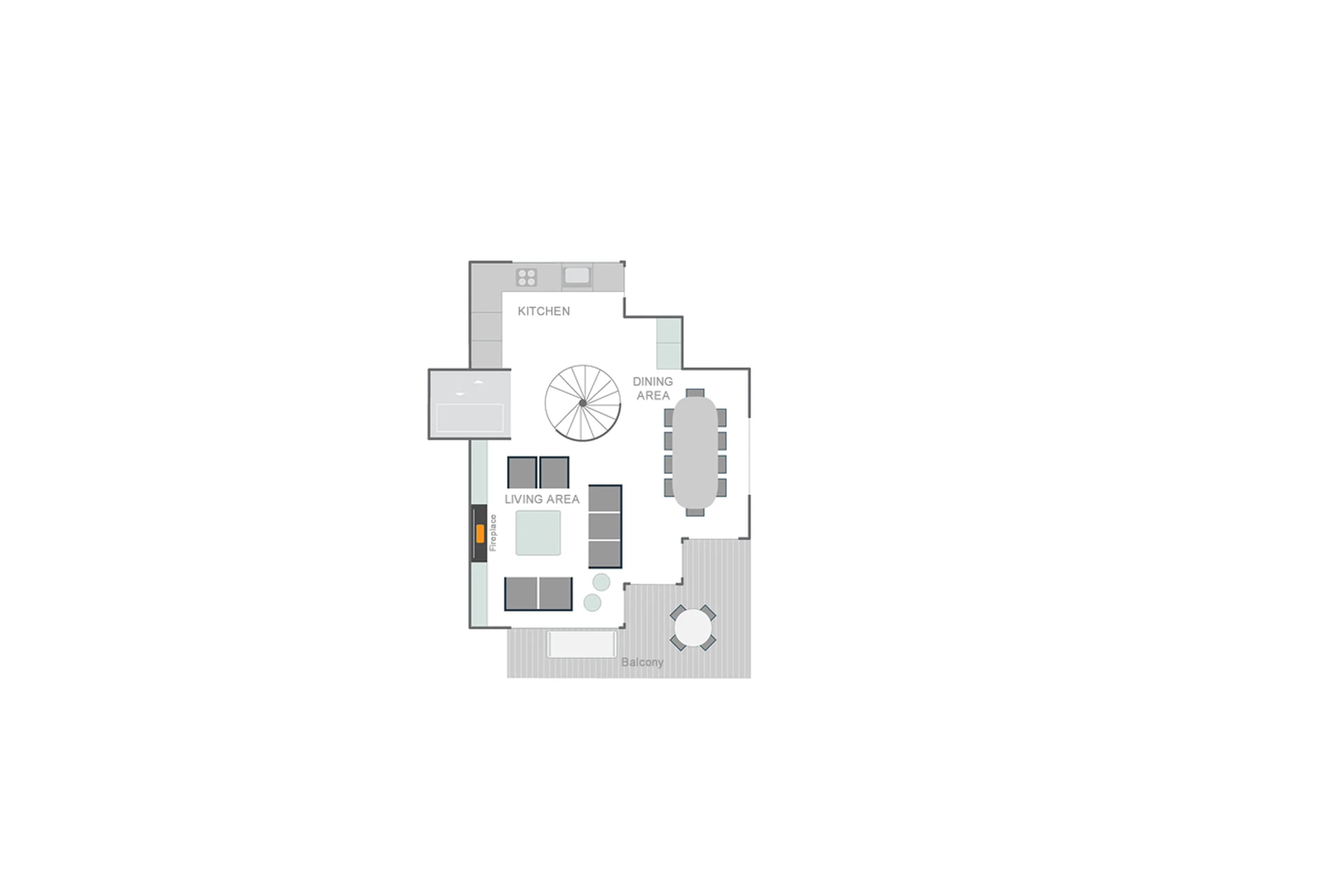 Level 3 floor plan of Horu Lodge in Zermatt