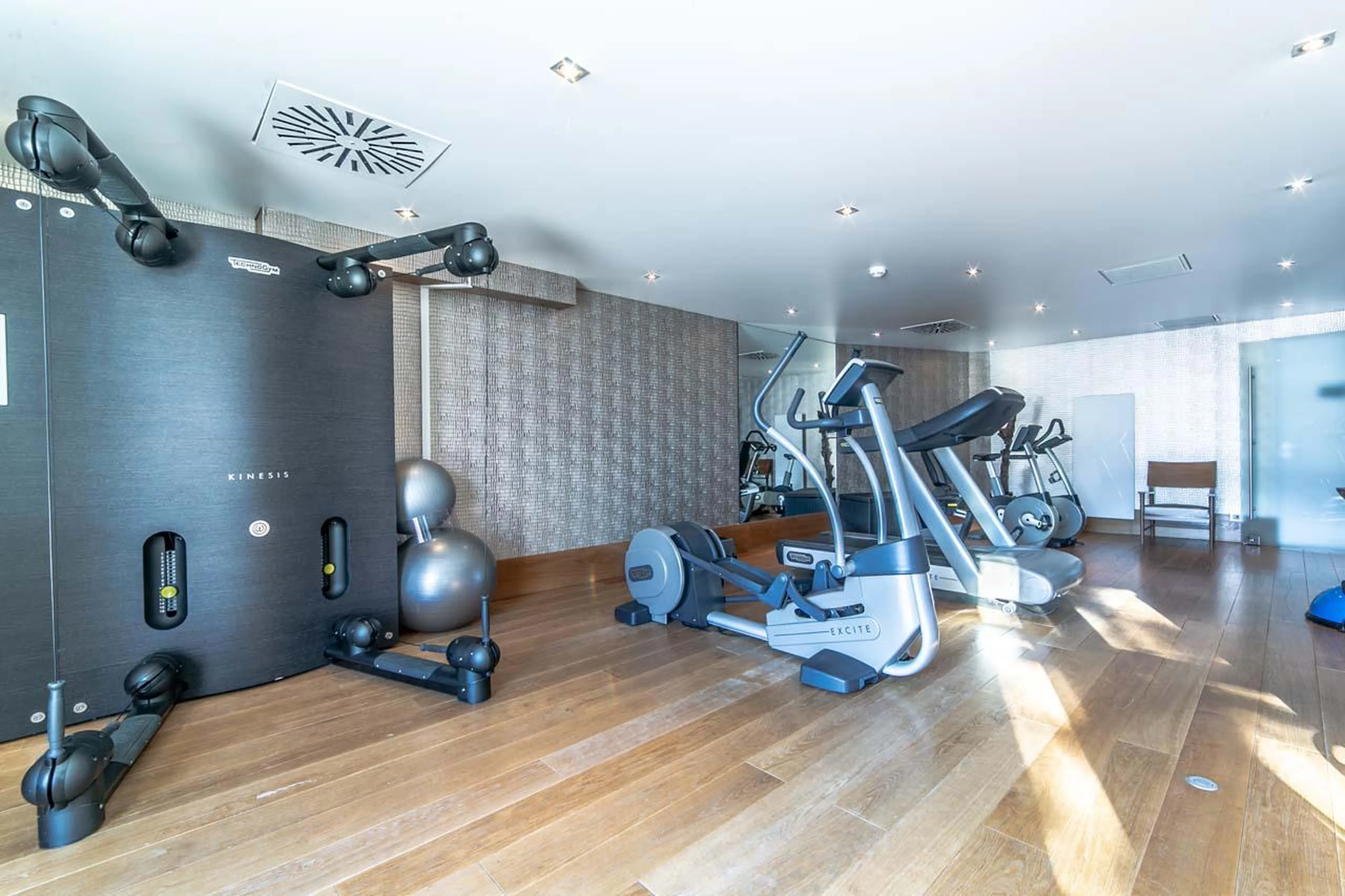 Modern gym area at Apartment Belvedere in Courchevel 1850