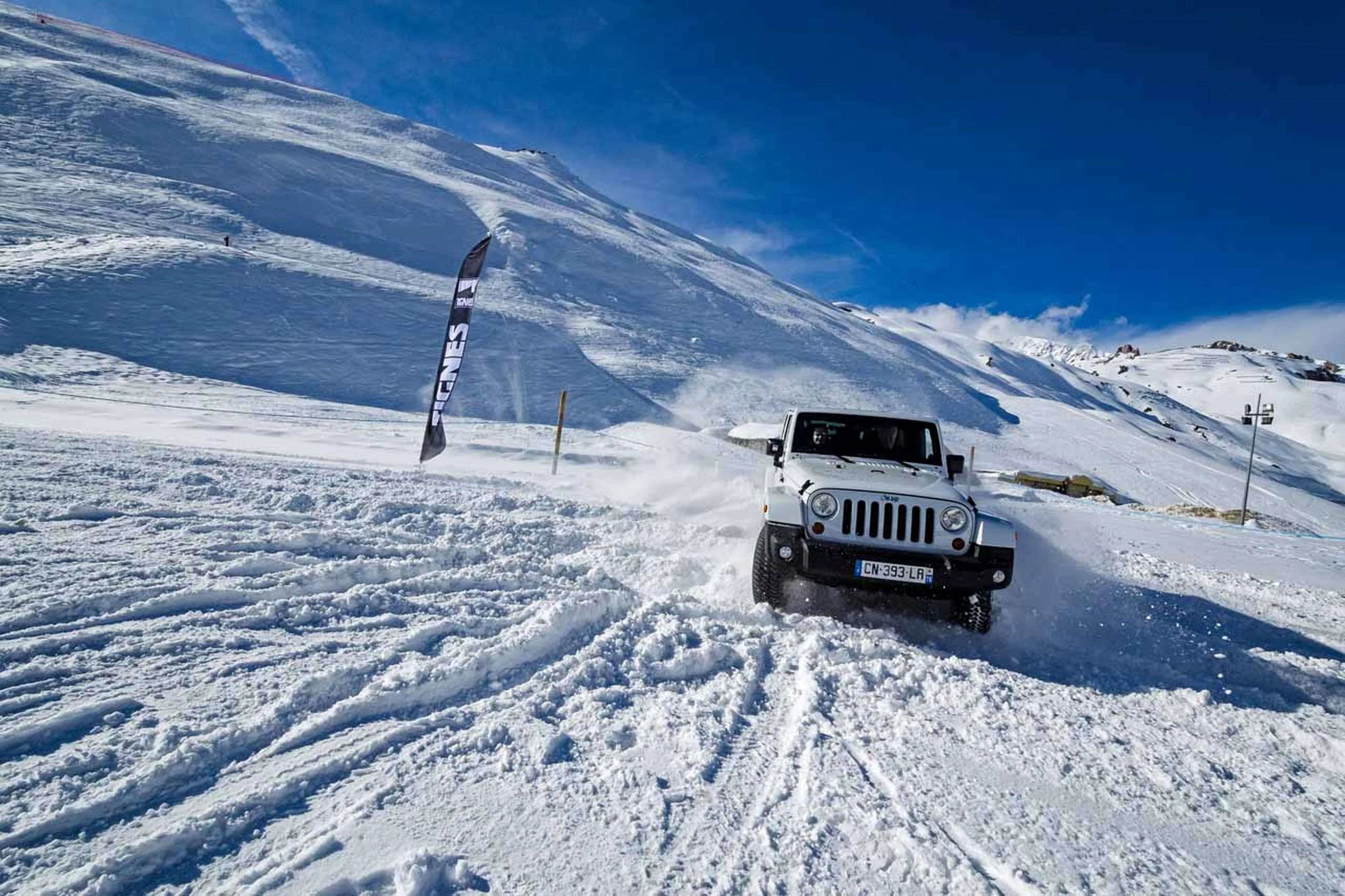 Ice driving in Tignes