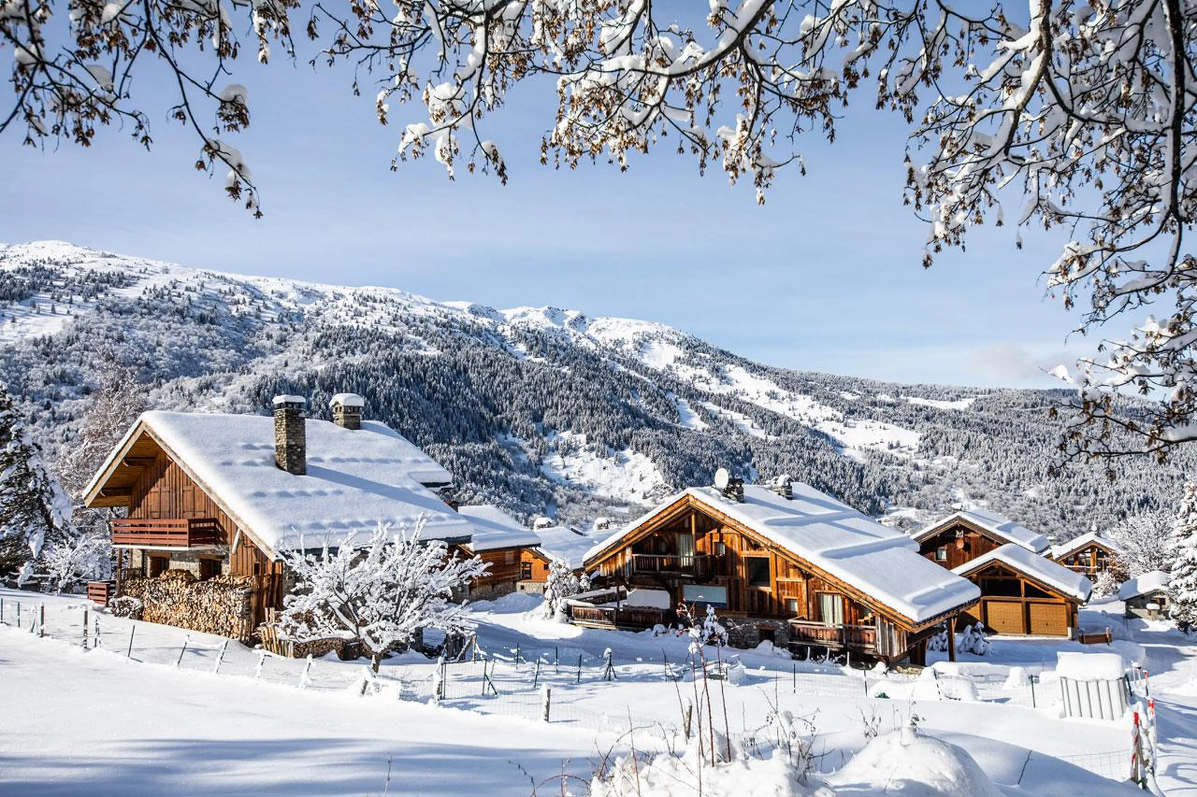 Ski resort in France