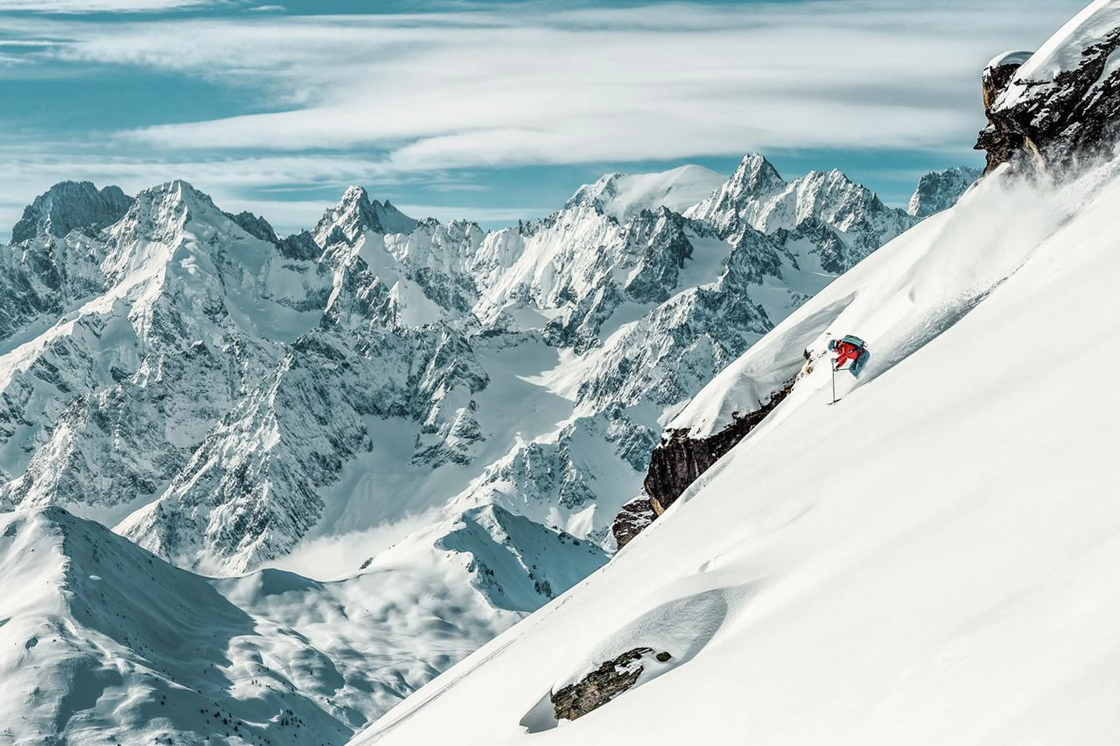 Backcountry skiing in Verbier