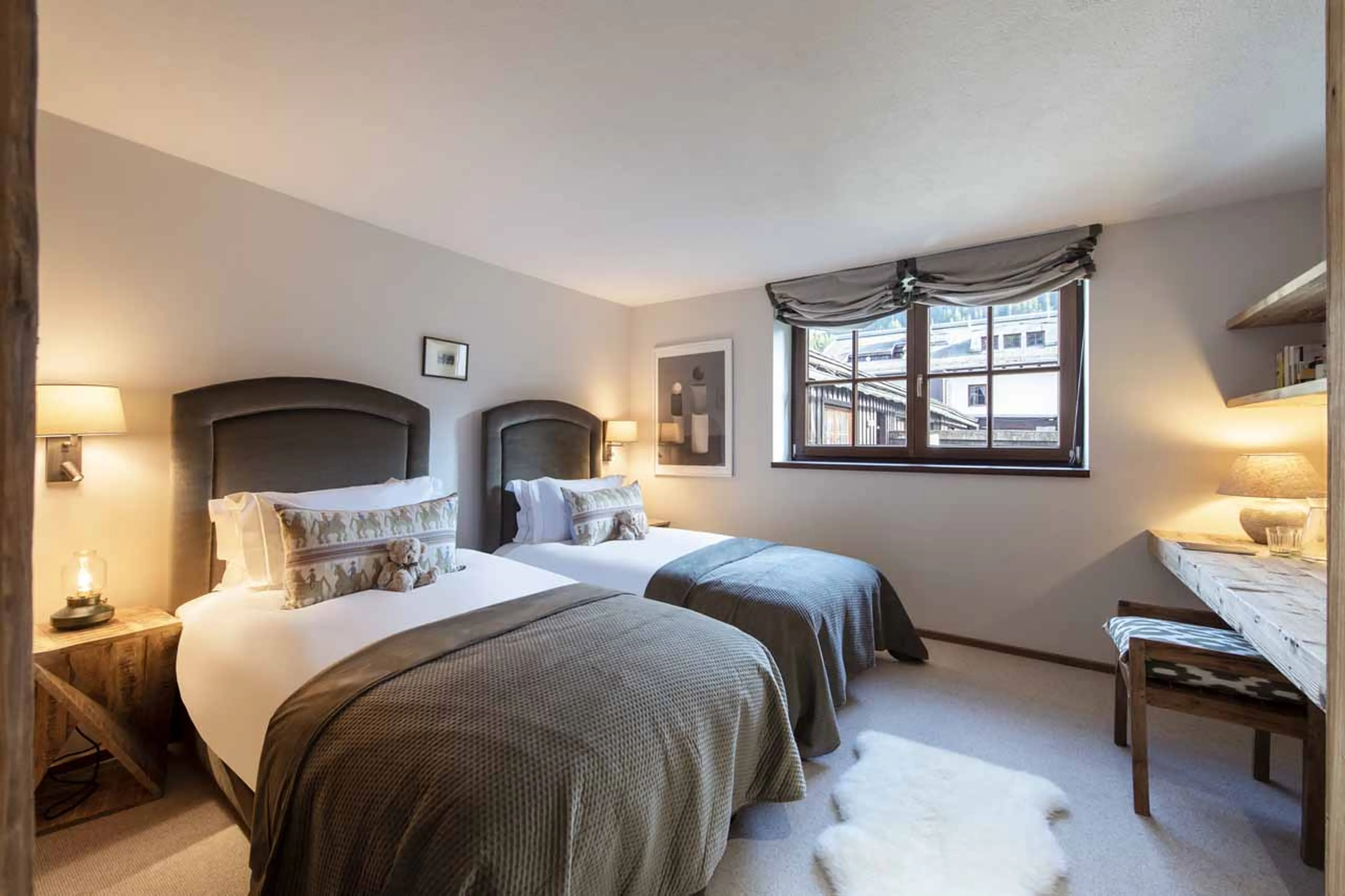 Bedroom three at Kikombe Lodge in St Anton