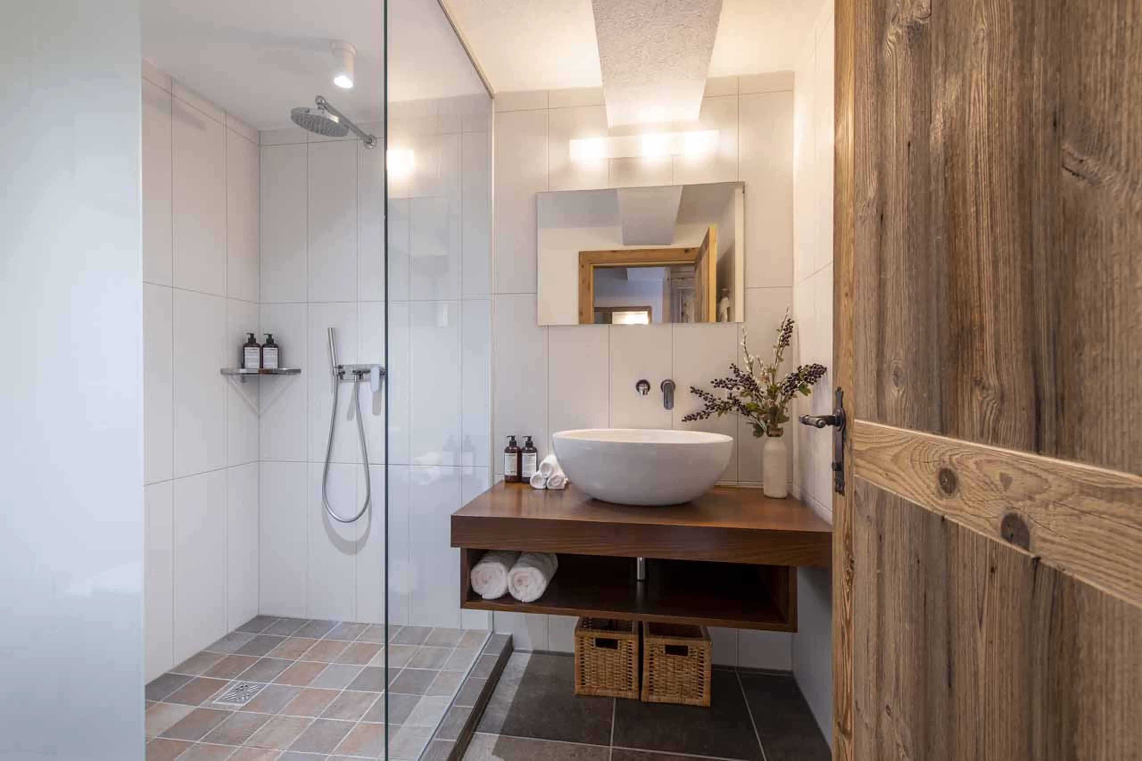 Shower room at Kikombe Lodge in St Anton