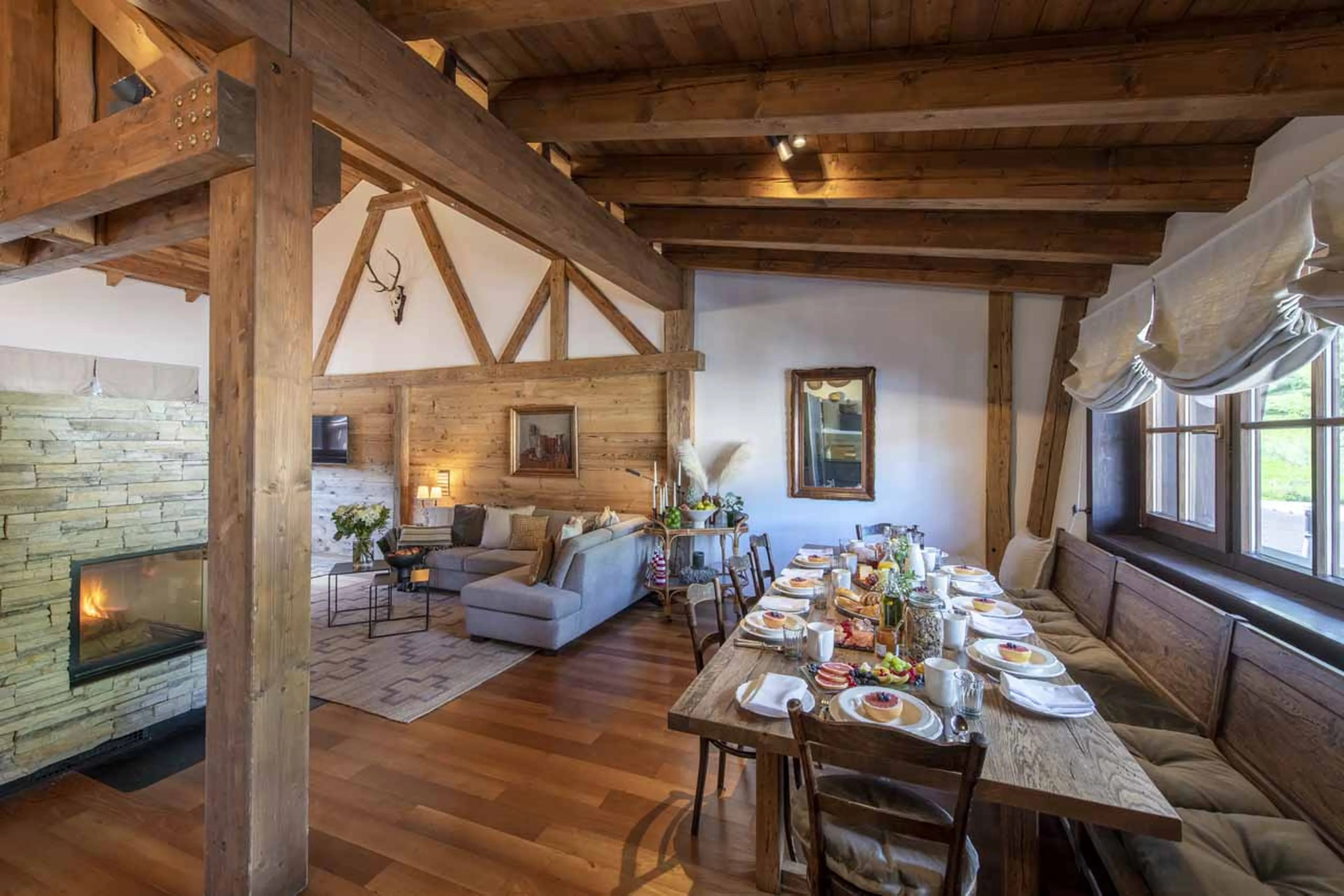 Dining area at Kikombe Lodge in St Anton