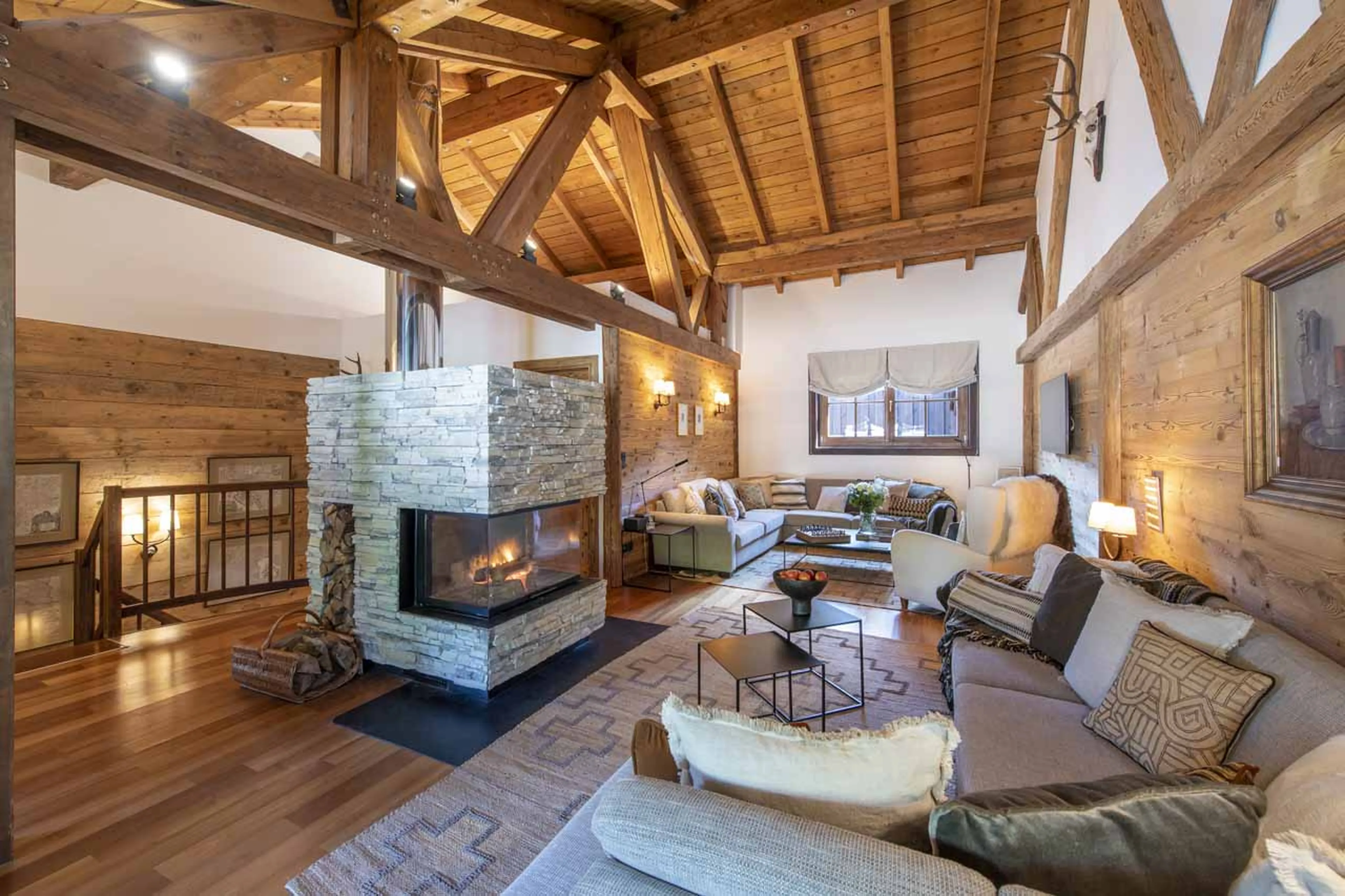 Living area at Kikombe Lodge in St Anton