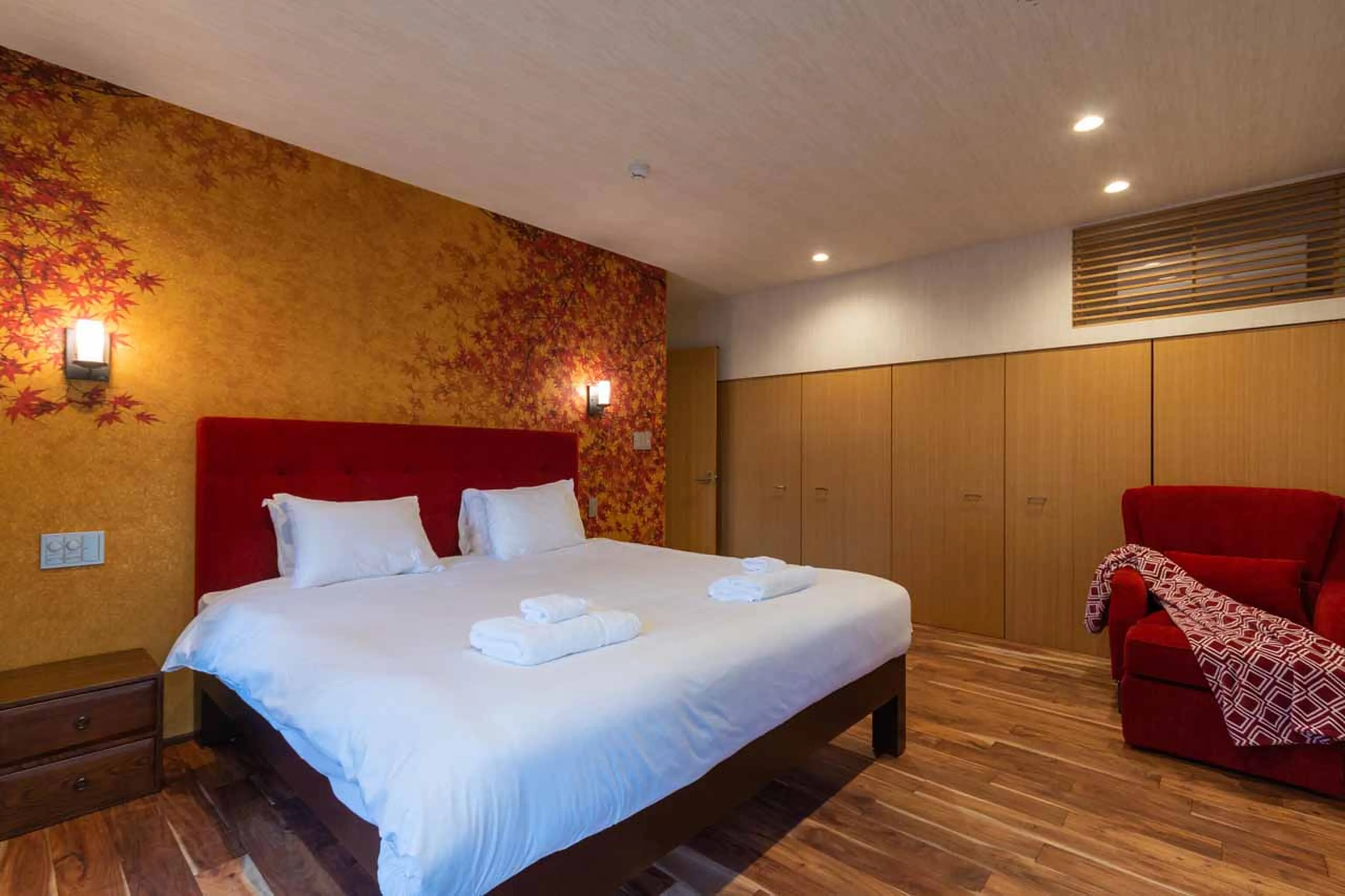 Bedroom one at Kitsune House in Niseko