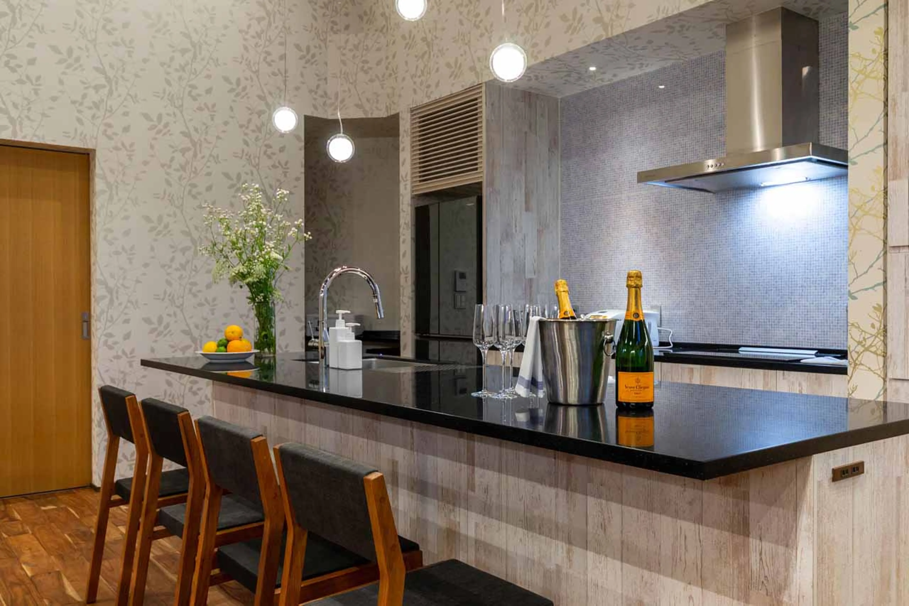 Kitchen at Kitsune House in Niseko