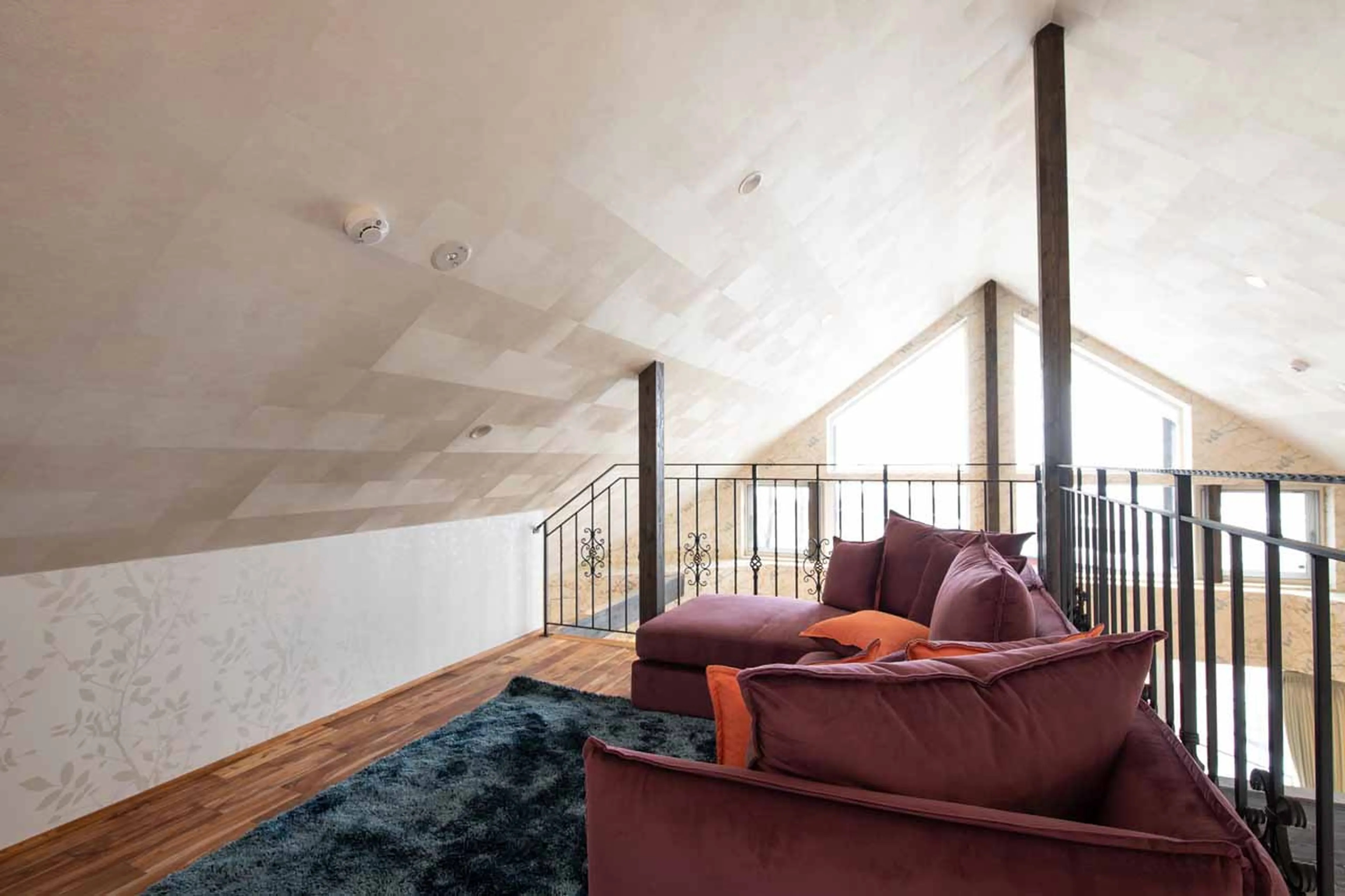 Mezzanine level at House in Niseko