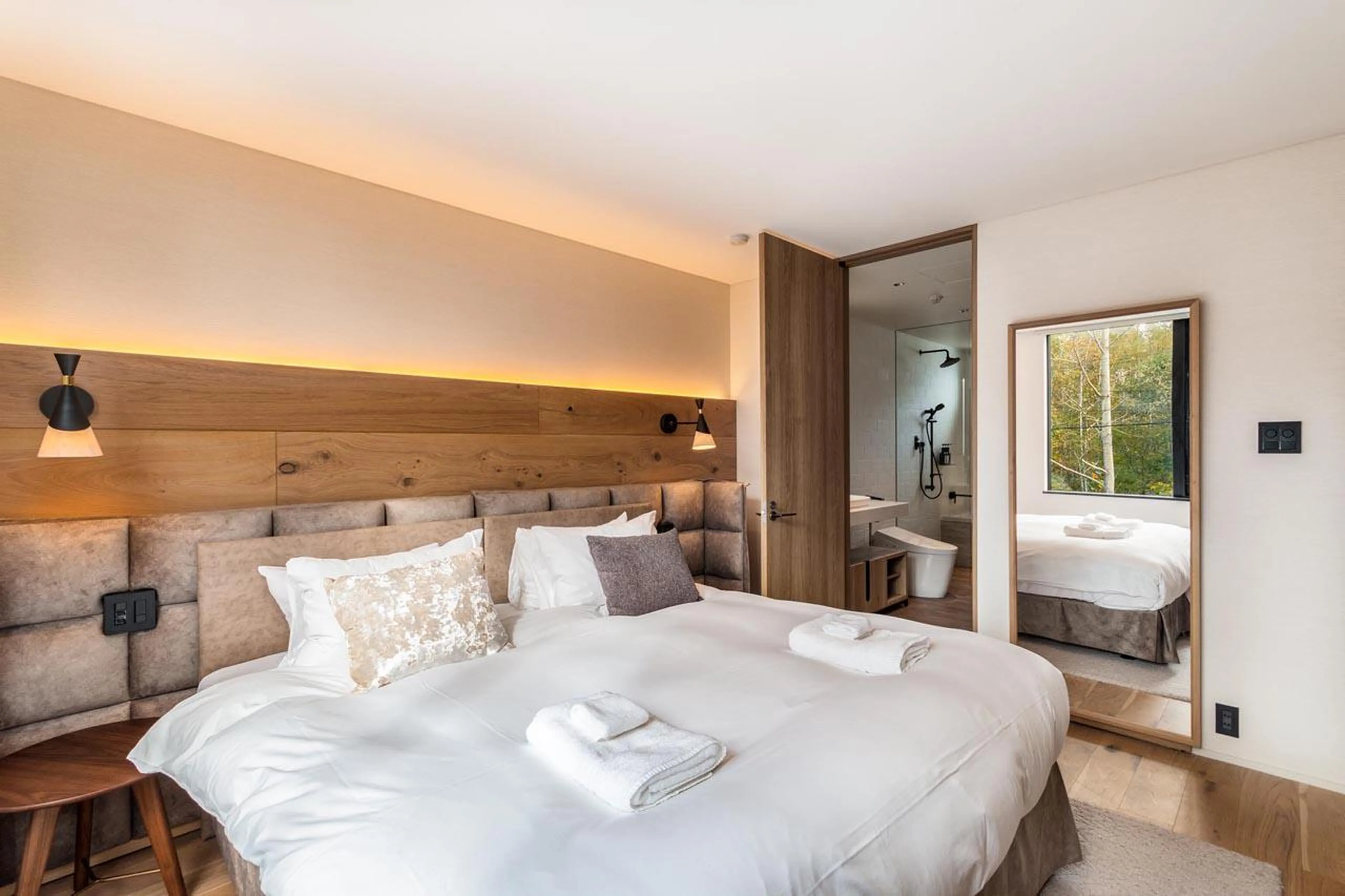 Spacious bedroom at Koa Townhouse in Niseko