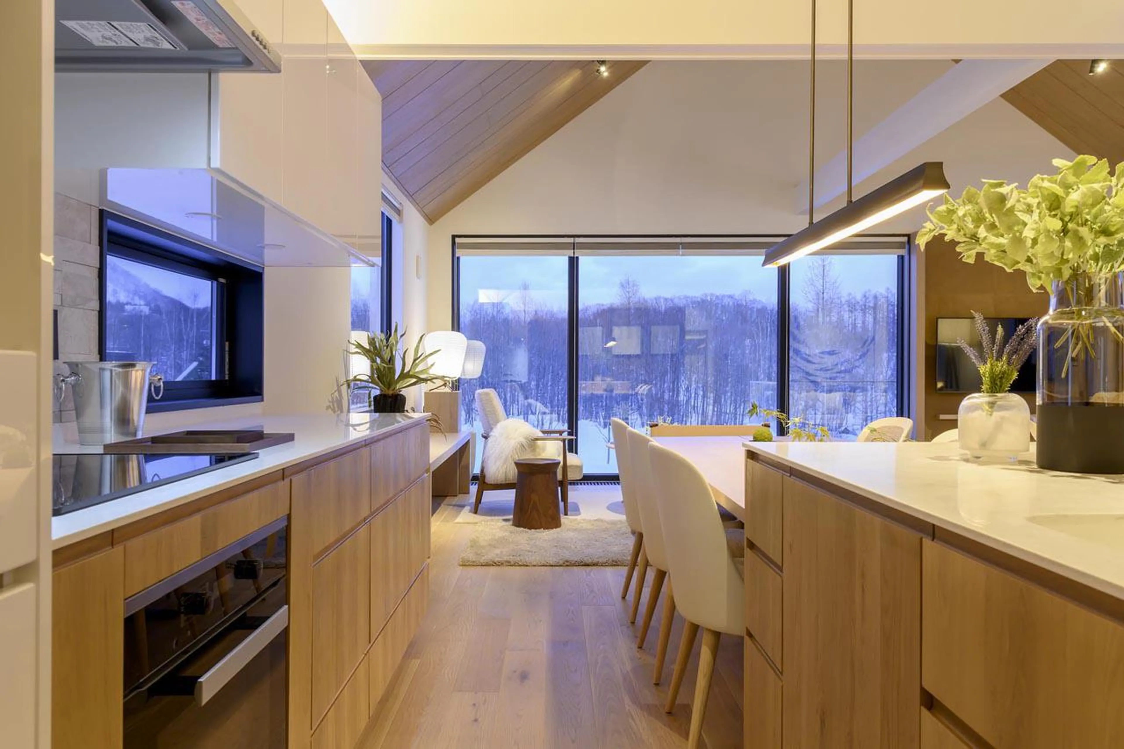 Well-equipped kitchen at Koa Villa in Niseko