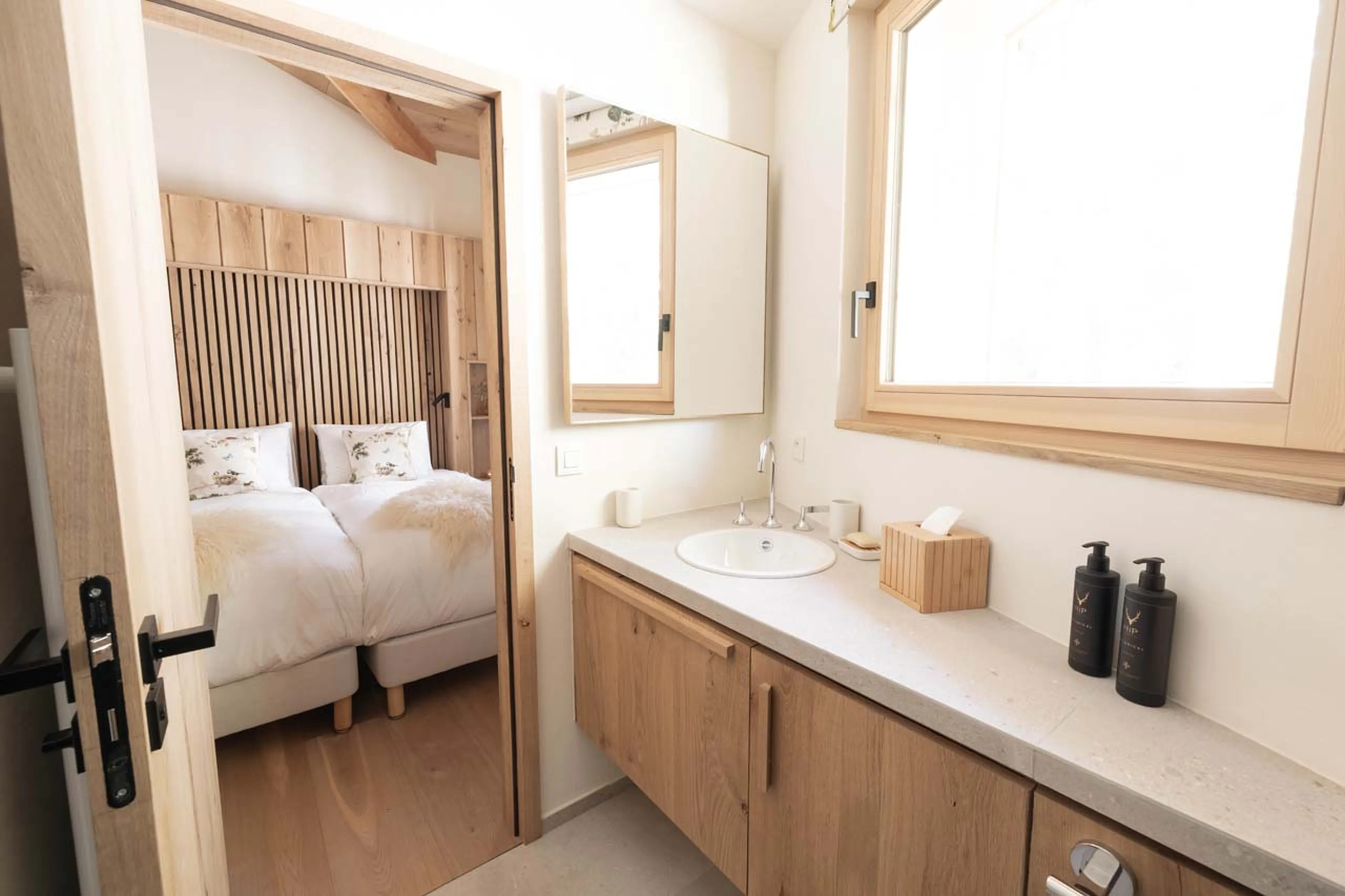 En-suite shower room in La Bergerie, Chamonix