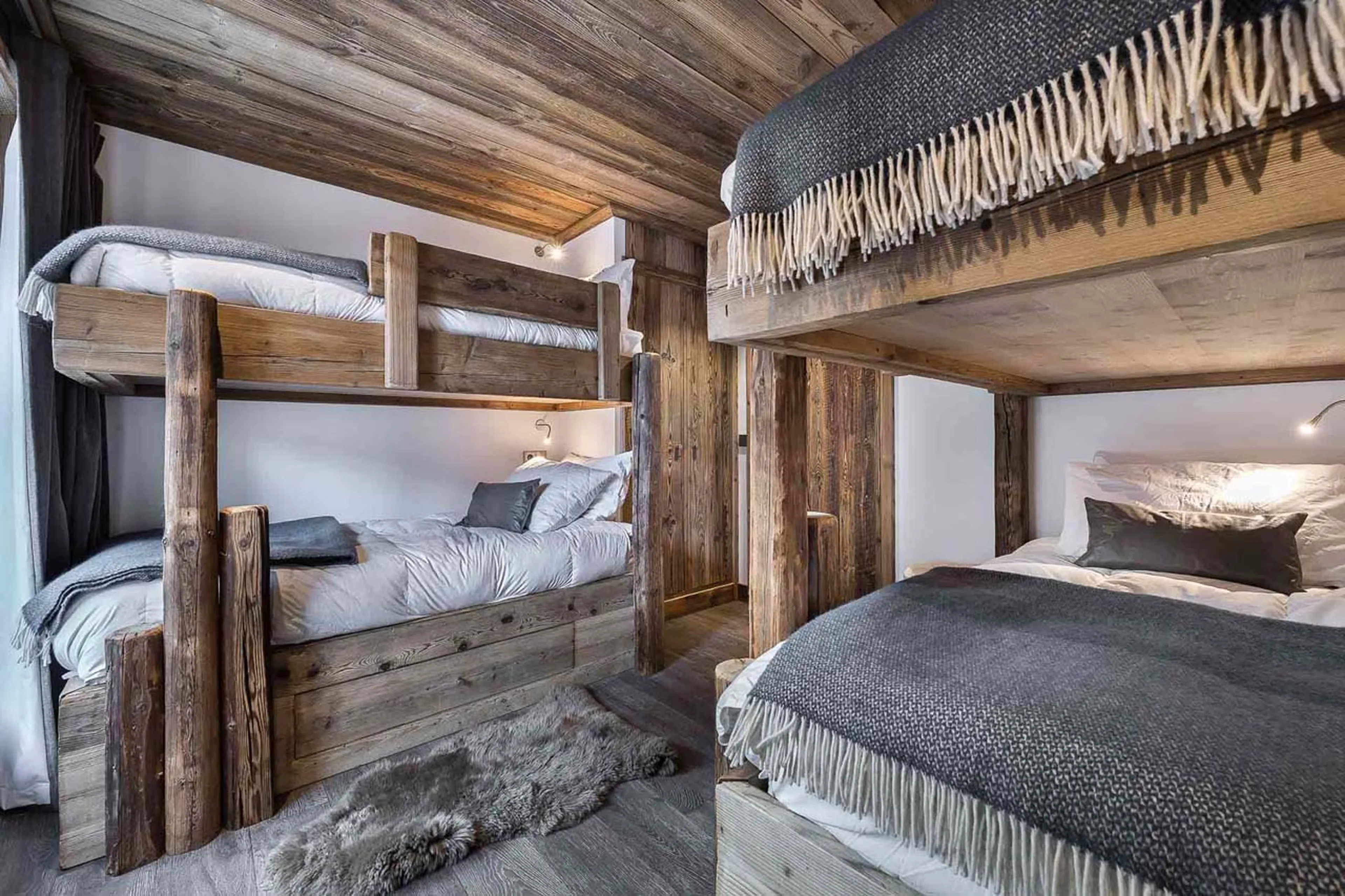Bedroom two at La Canadienne 2 in Val d'Isere