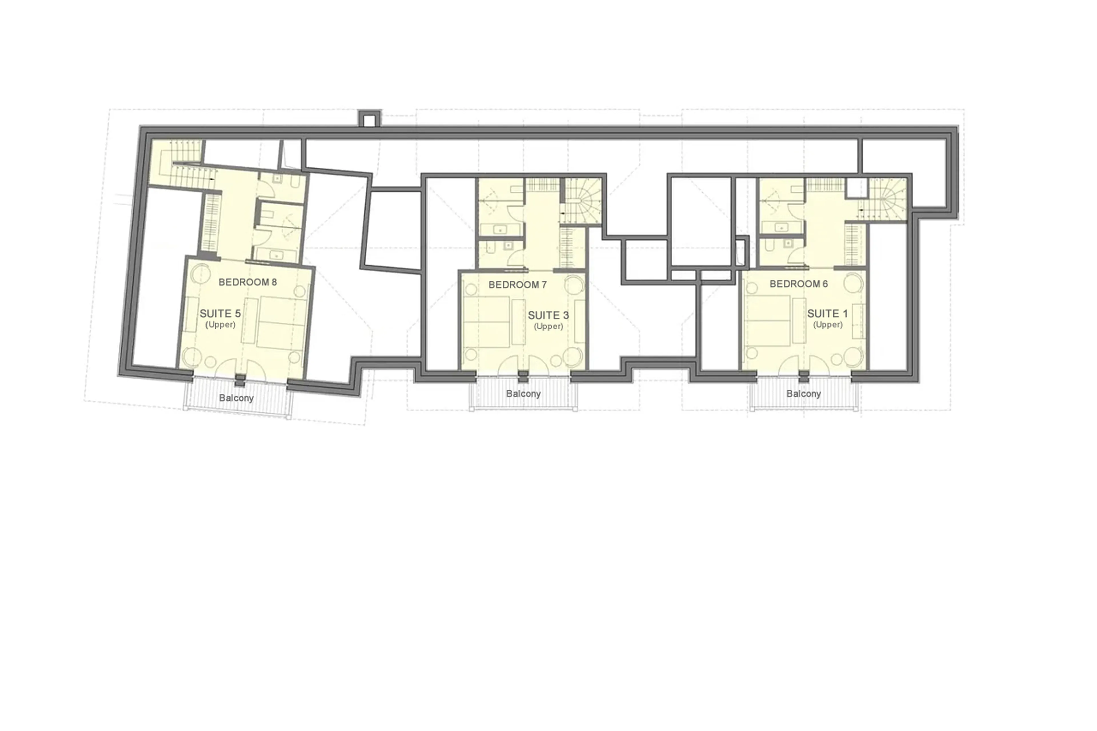 Level 4 floor plan of Chalet La Datcha in Val Thorens