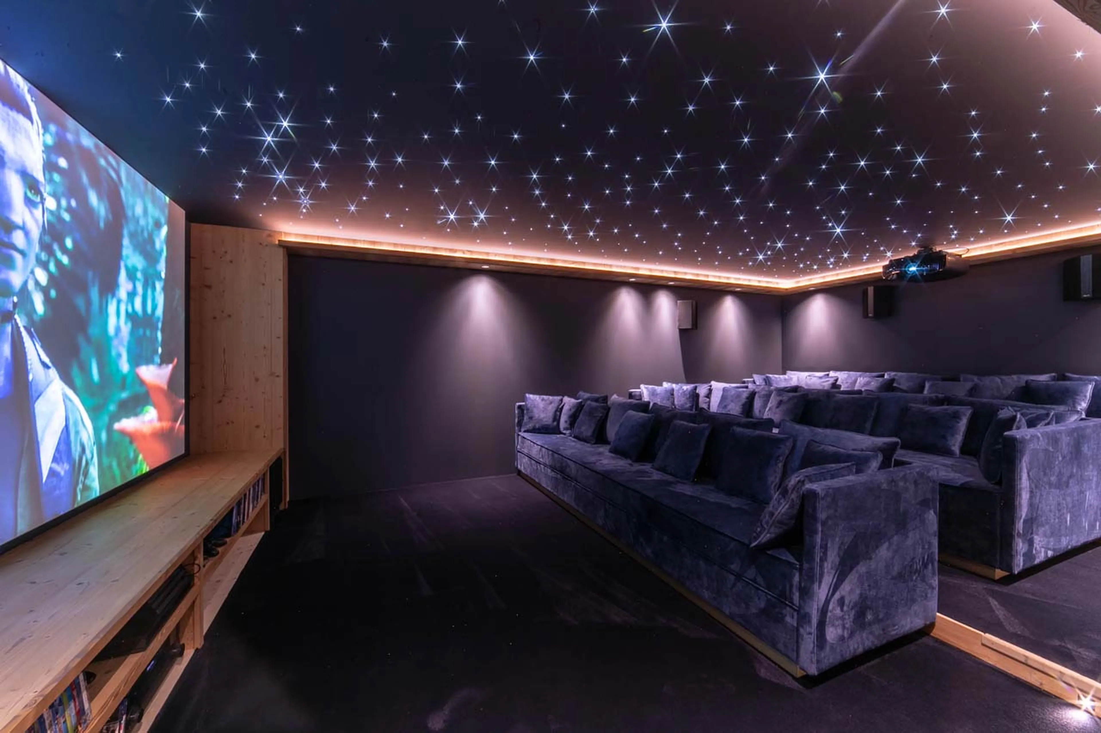 Cinema room at La Ferme de Mon Grand Pere in Meribel