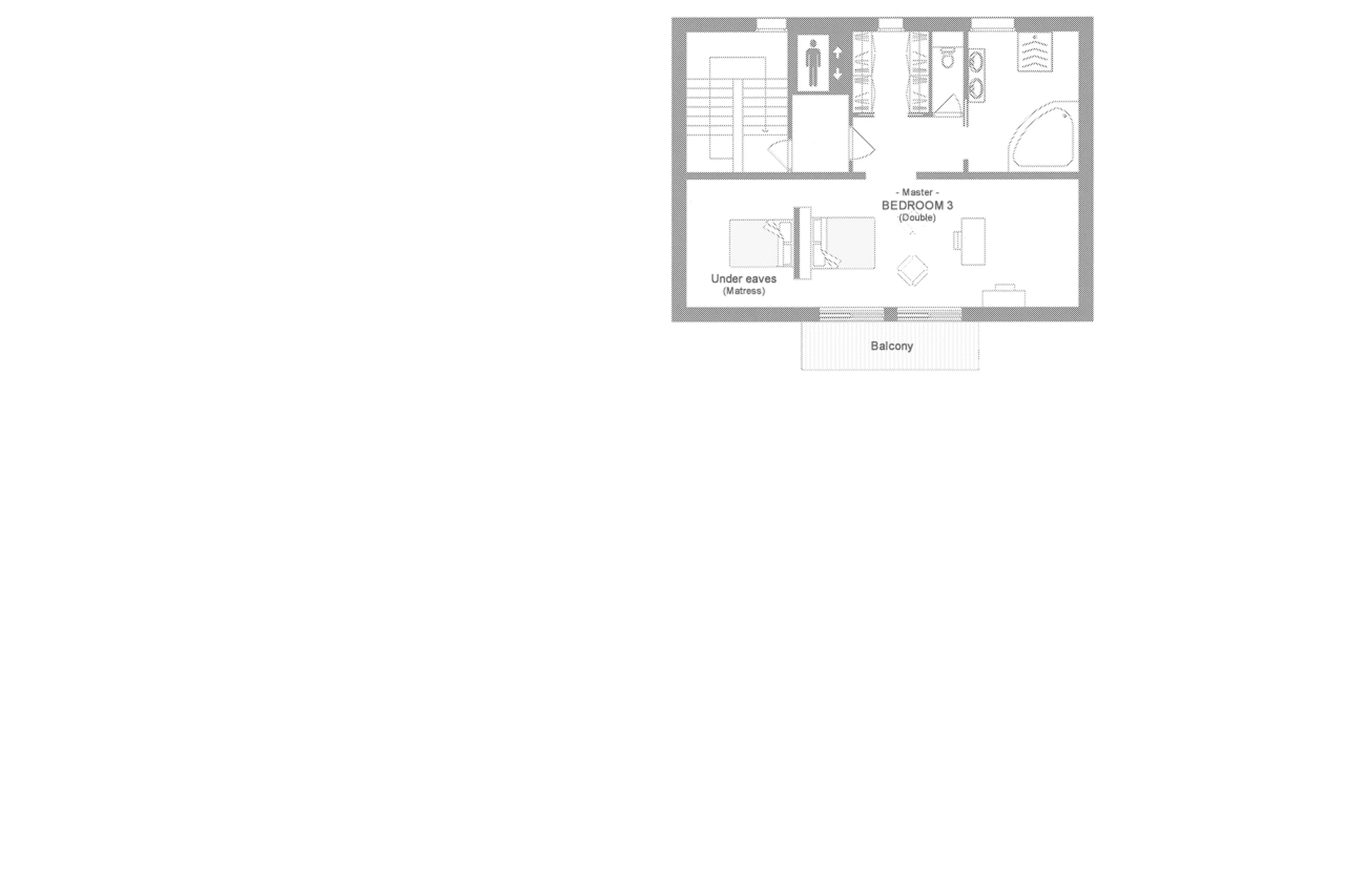 Level 2 floor plan for  La Ferme de Mon Grand Pere in Meribel