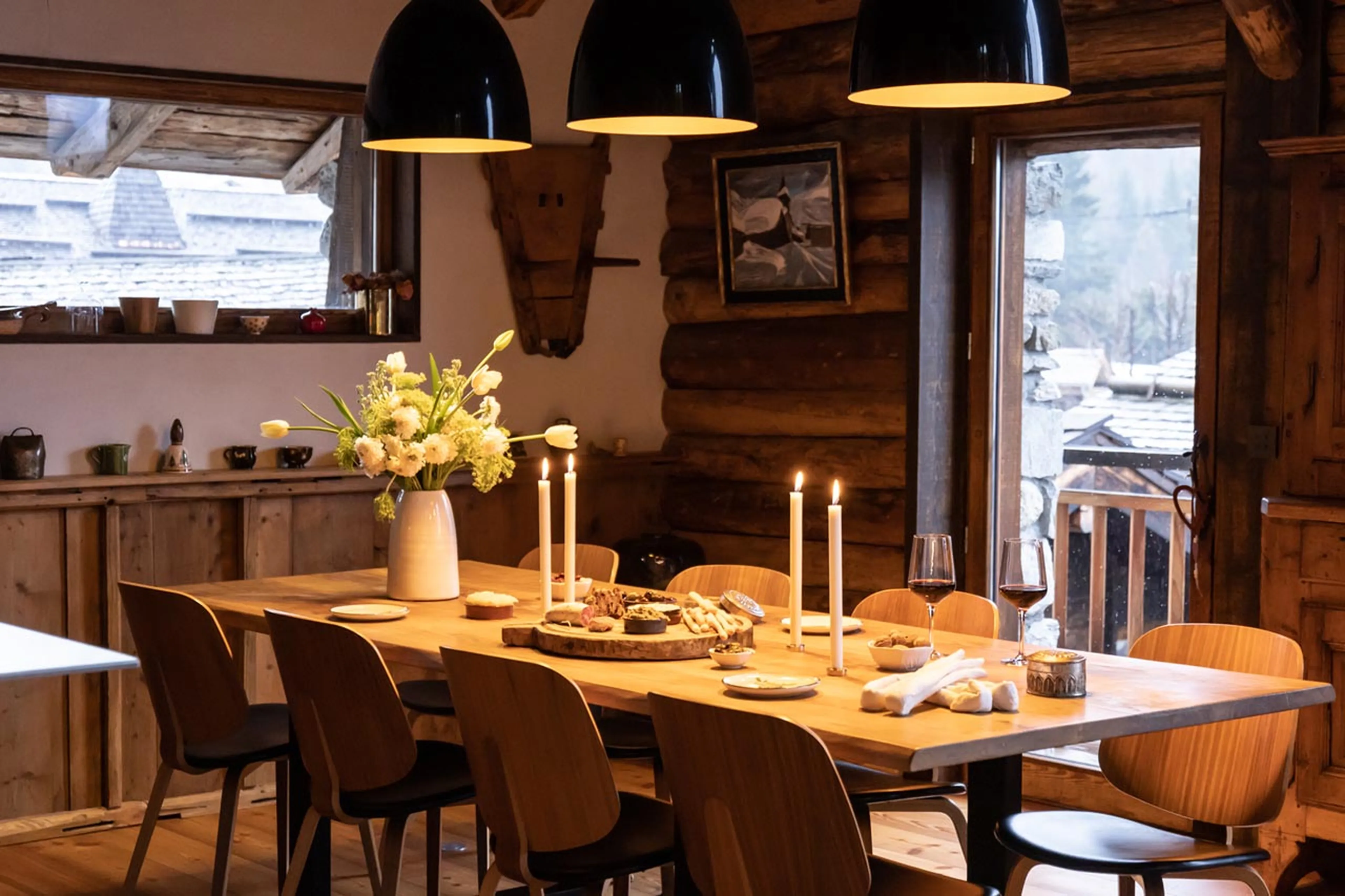 Dining area in La Ferme des Frasserands, Chamonix