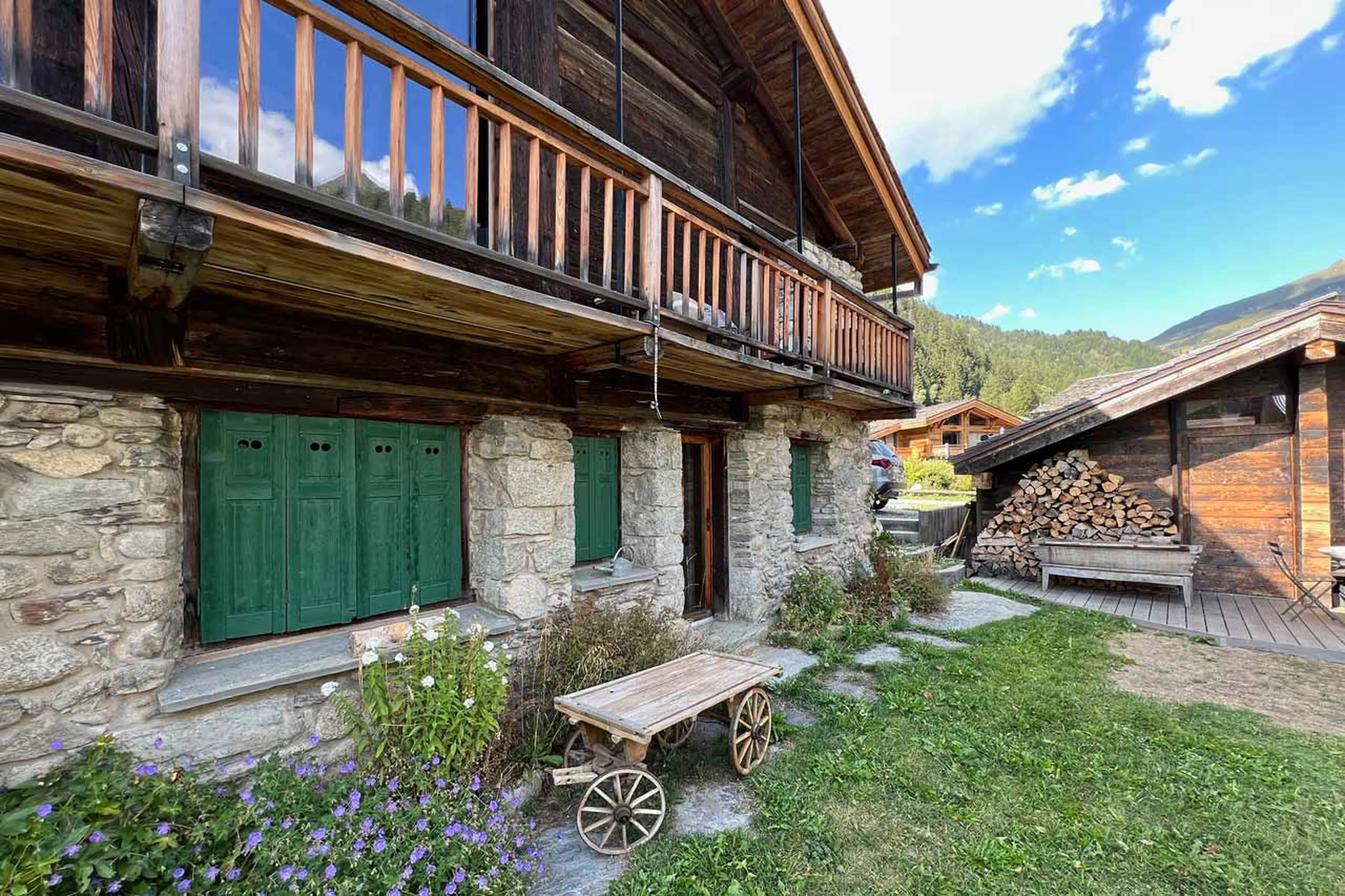Balcony at La Ferme des Frasserands, Chamonix