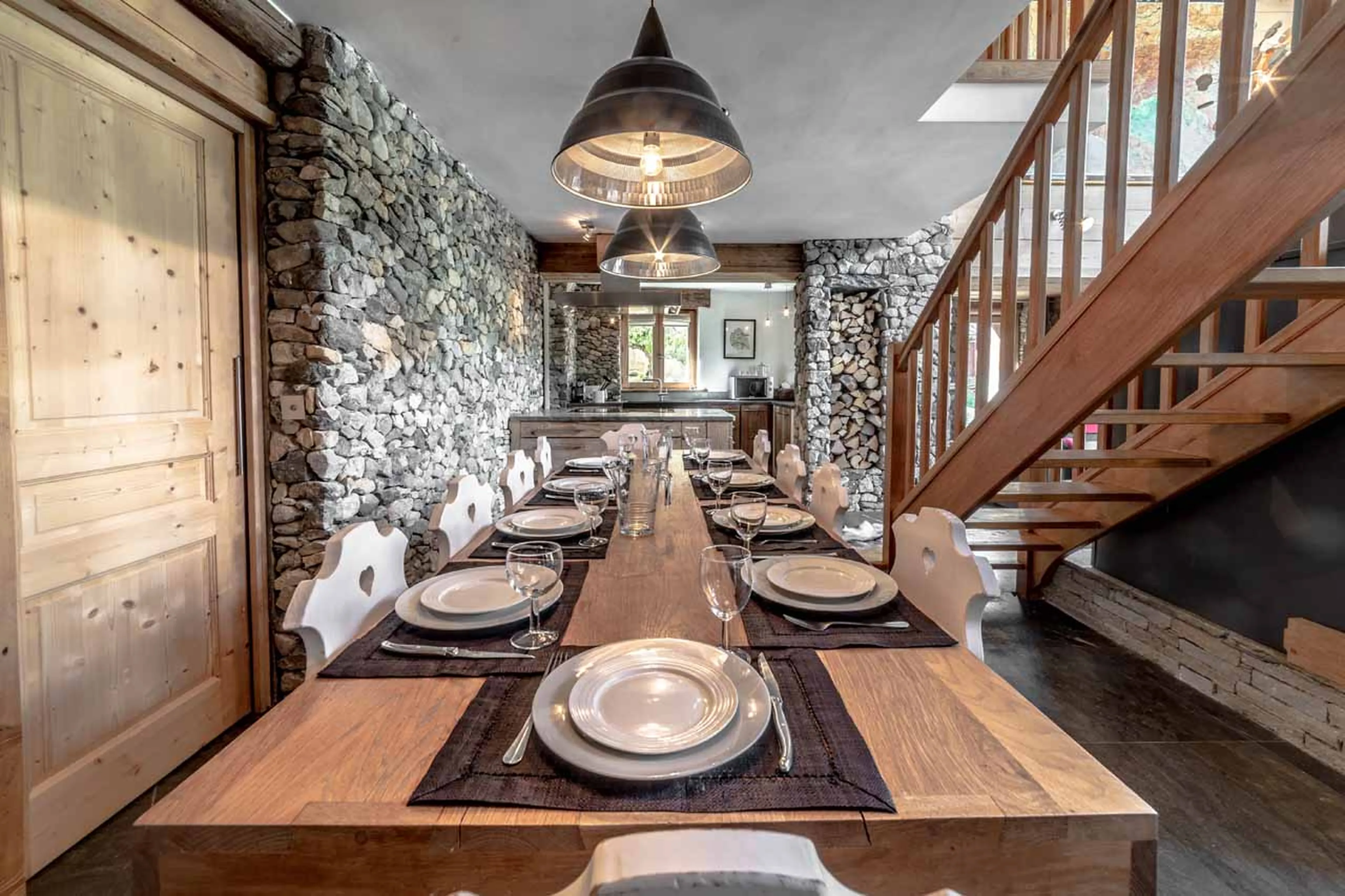 Dining area at Chalet La Grange de Meribel in Meribel