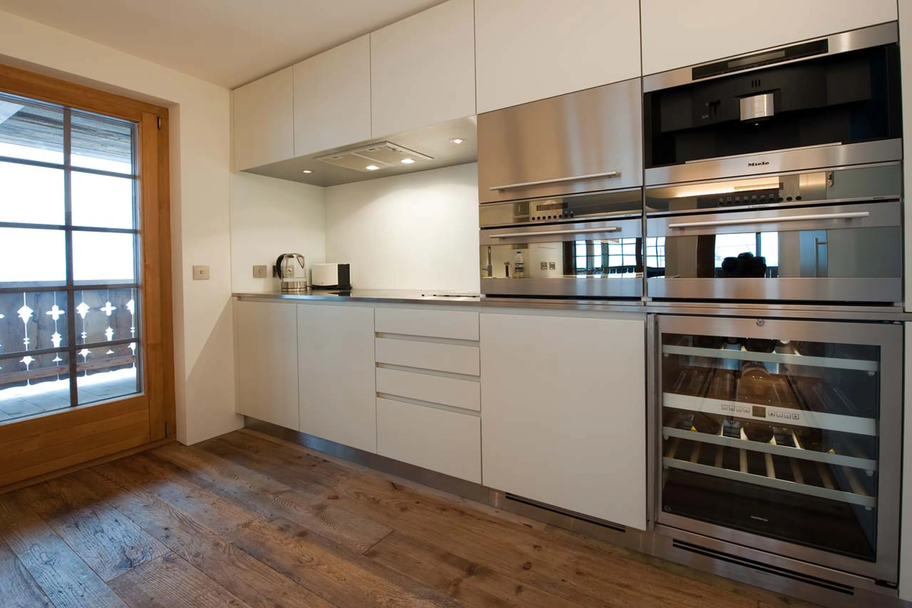 Kitchen in La Vallée Blanche in Verbier