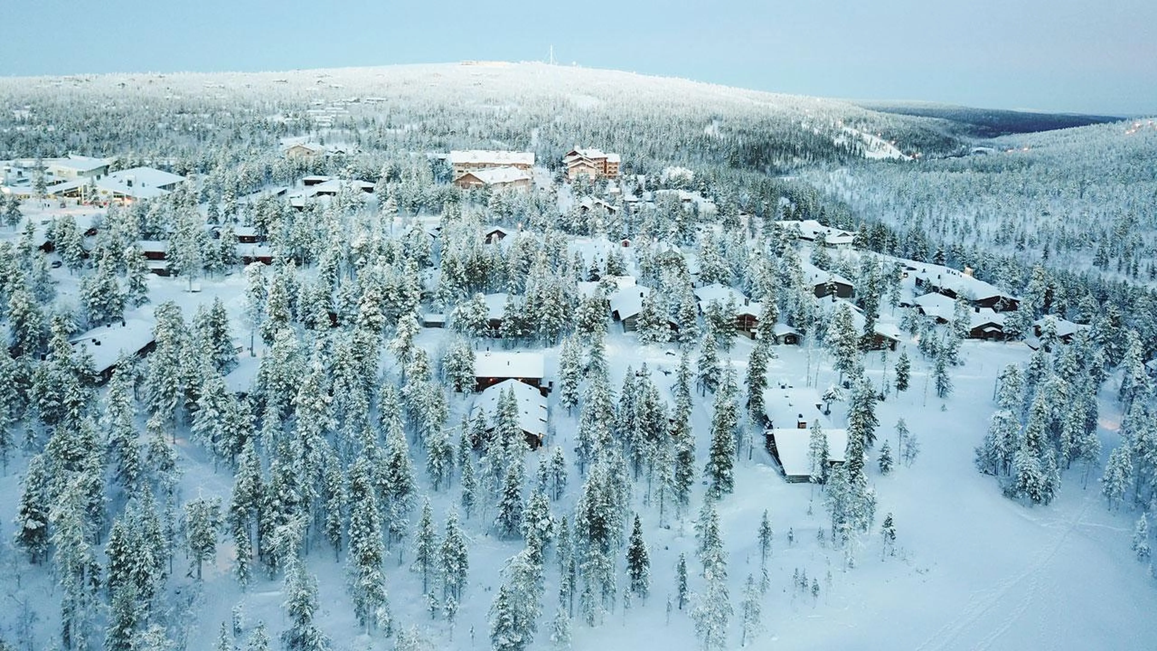 View of Finnish Lapland at Javri Lodge