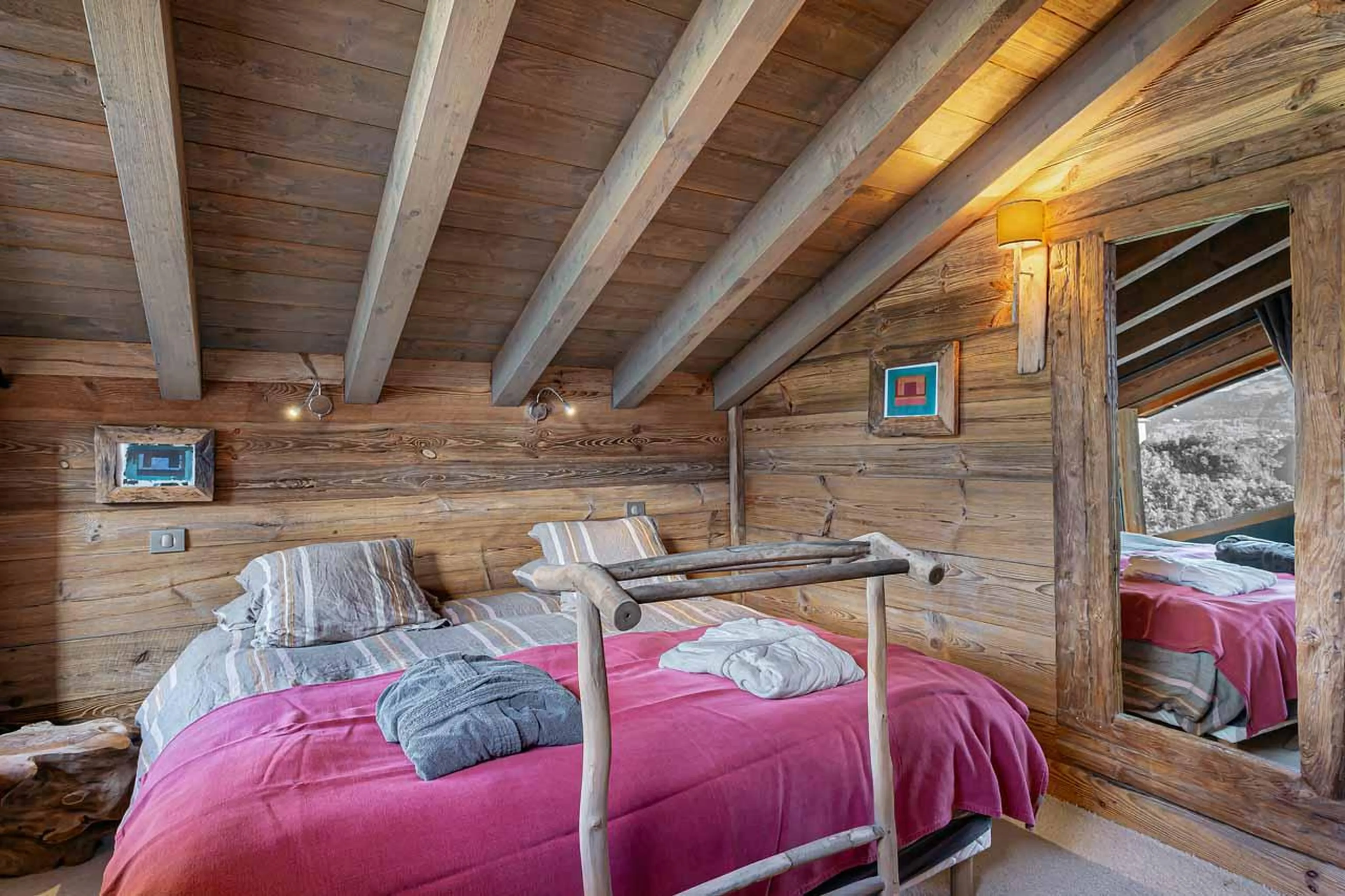 Bedroom five at Le Chalet in St Martin de Belleville