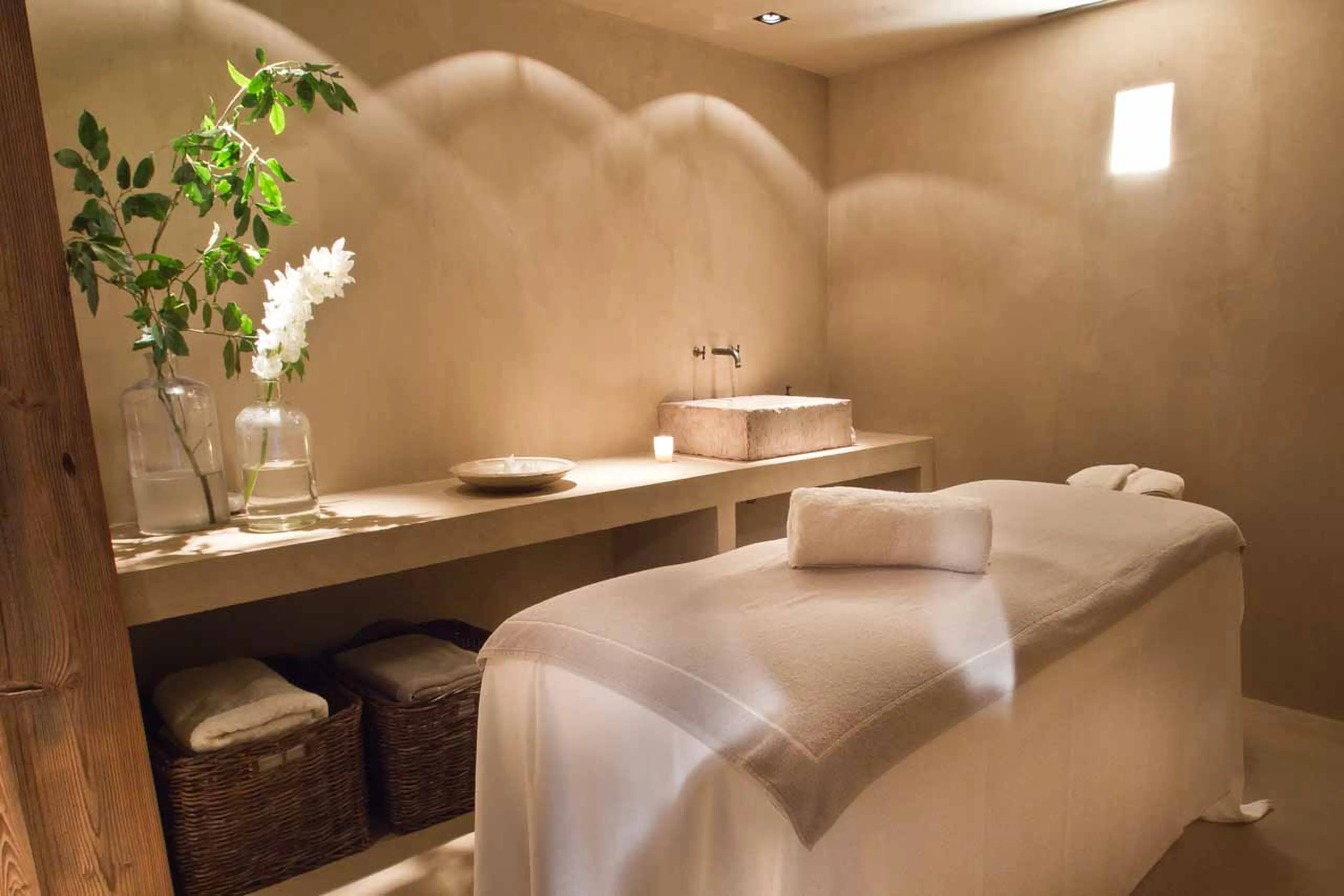 Treatment room at Le Chalet Zannier in Megeve