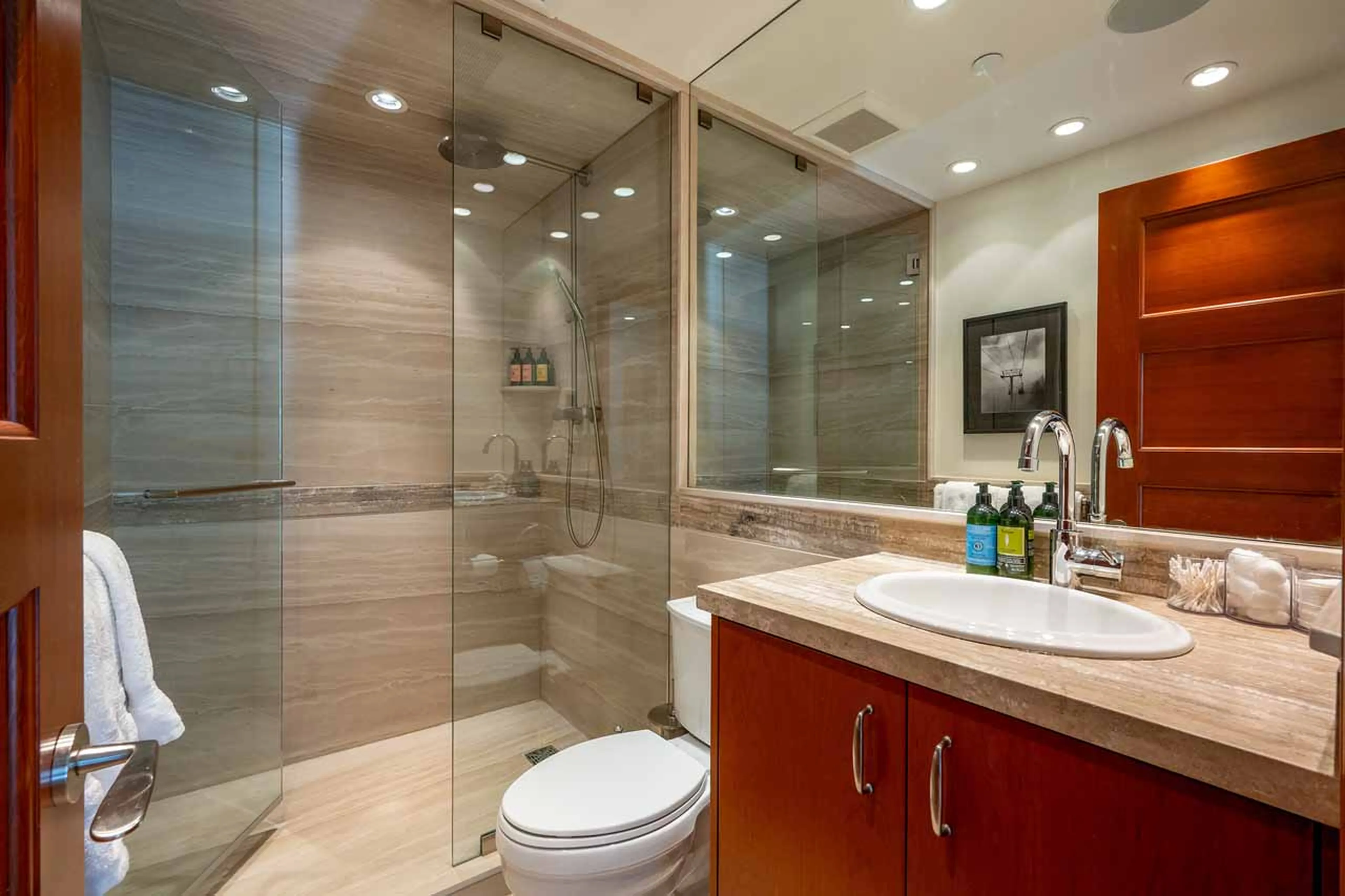 Bedroom 5 en-suite at Le Chamois Penthouse in Whistler