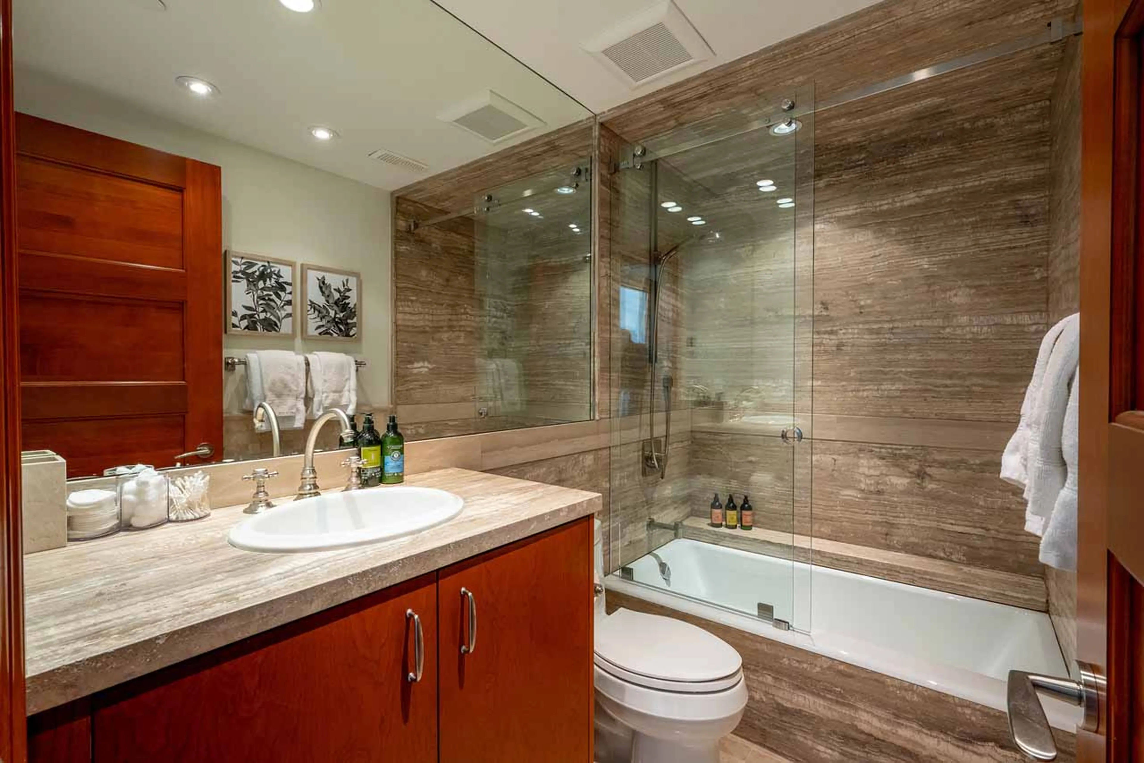 Bedroom 6 en-suite at Le Chamois Penthouse in Whistler